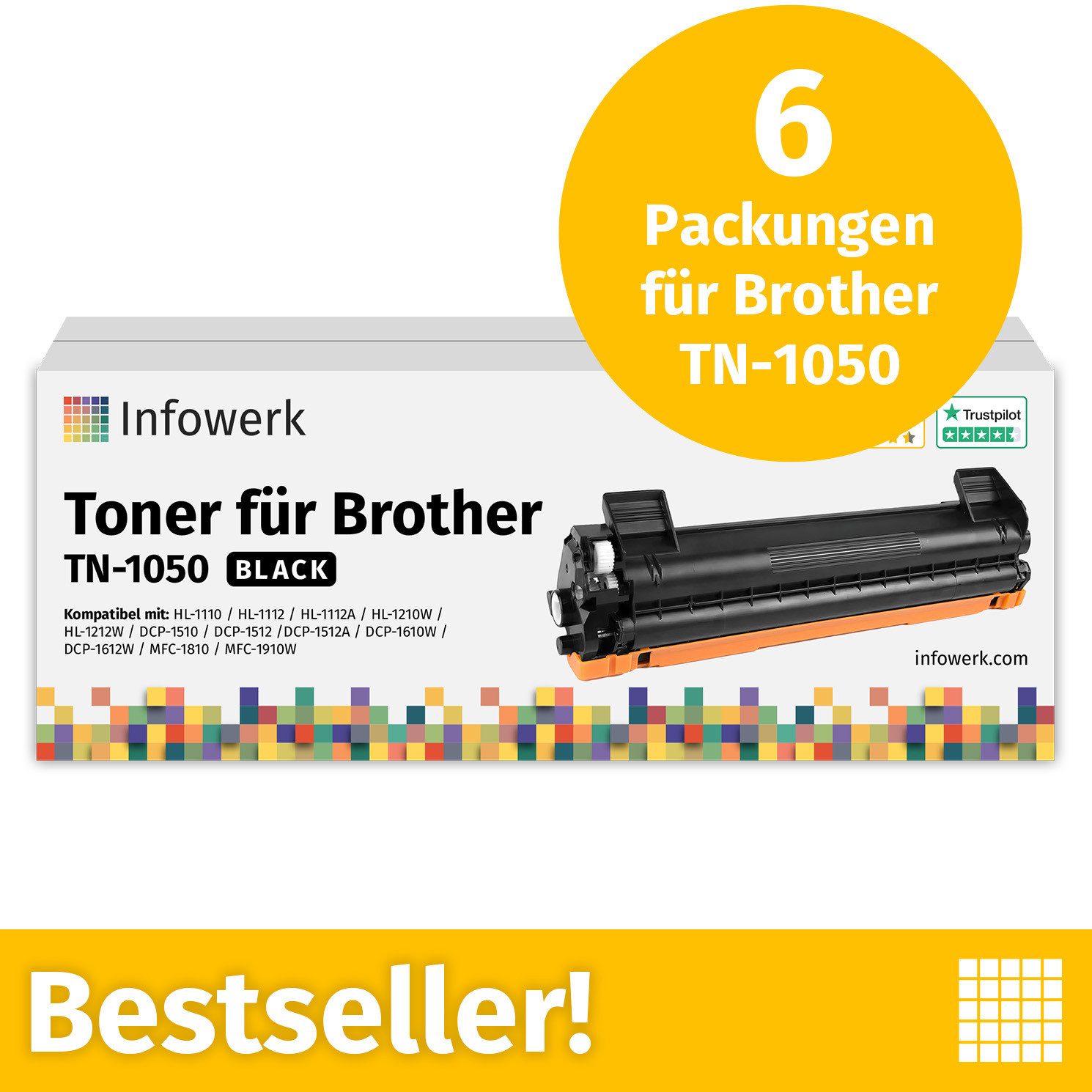 Infowerk Tonerpatrone, (Packung, 6-St)