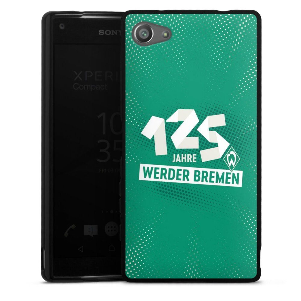 DeinDesign Handyhülle 125 Jahre Werder Bremen Offizielles Lizenzprodukt, Sony Xperia Z5 Compact Silikon Hülle Bumper Case Handy Schutzhülle