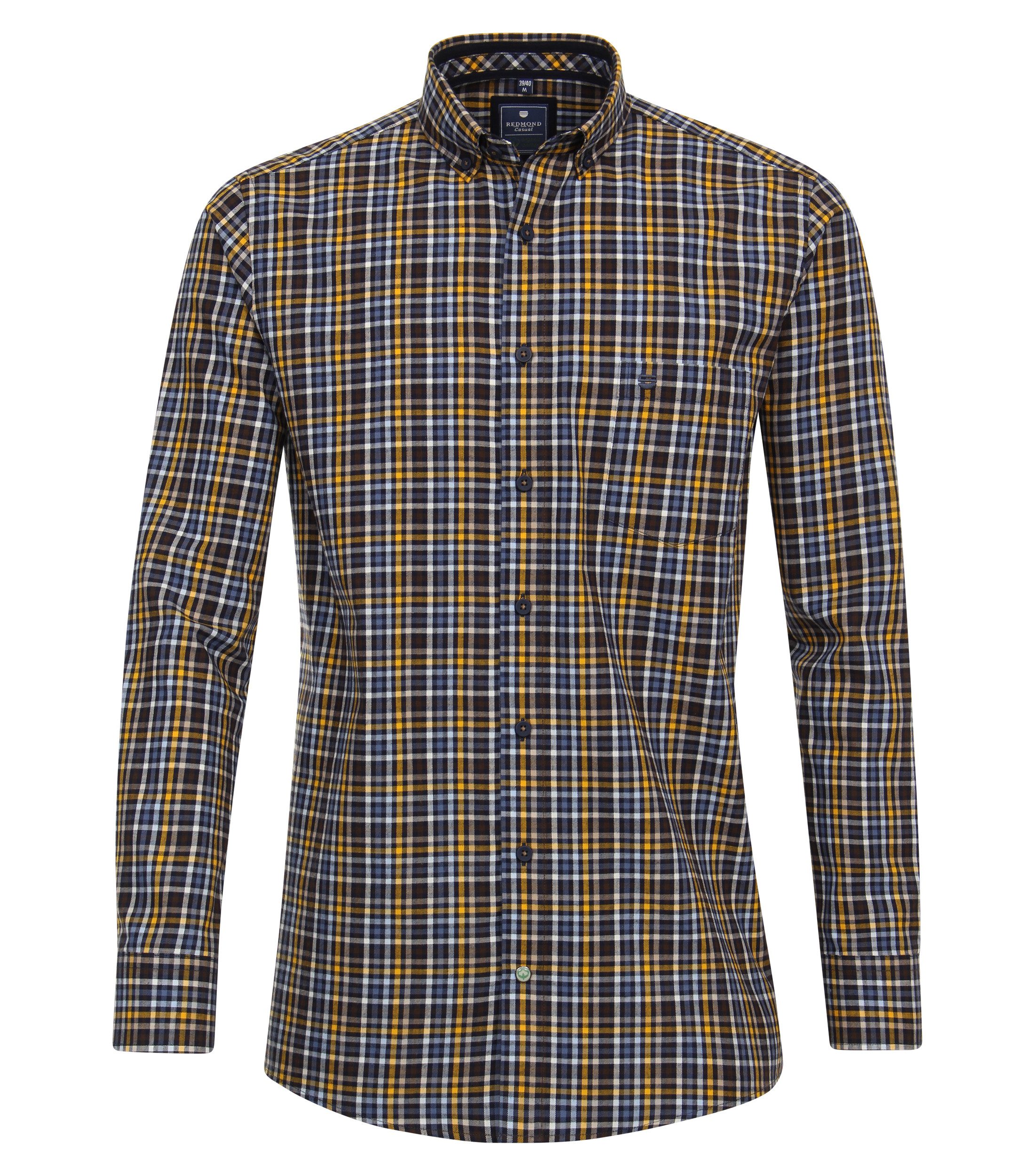 Langarmhemd kariert Comfort Fit