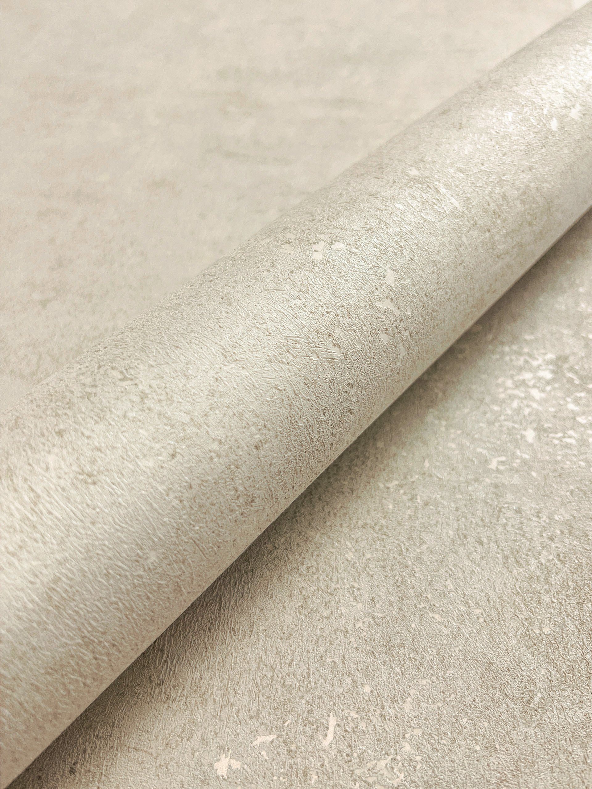 Newroom Vliestapete Perseus Creme Tapete Betontapete Beton,Zement,Leicht gl günstig online kaufen