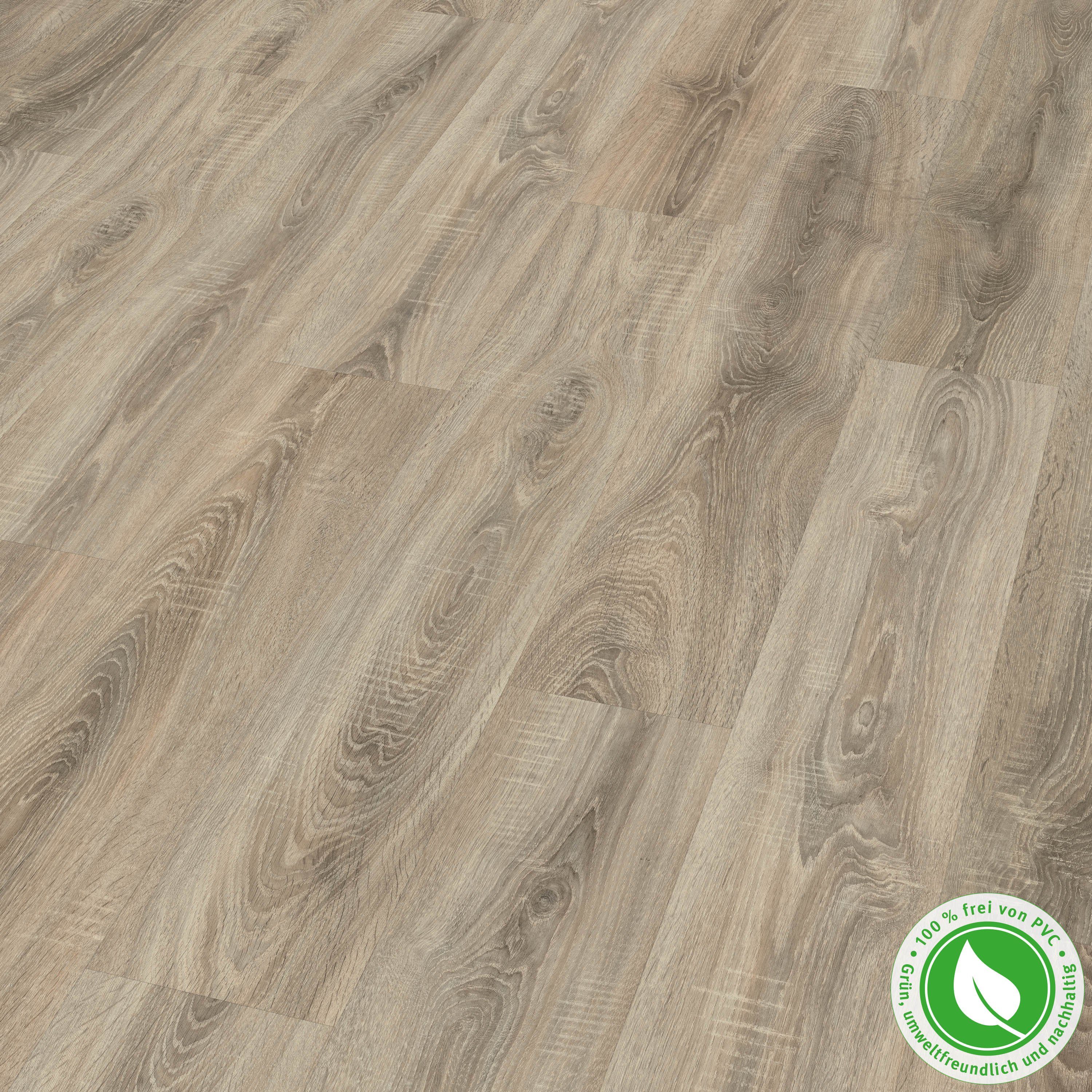 EGGER Designboden GreenTec EHD002 Eiche sägerau grau, (7,5mm, 1,995m),Robust & Strapazierfähig