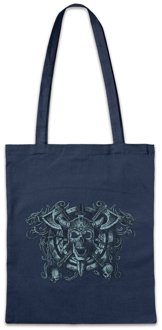 Beuteltasche Viking Skull Circle Stofftasche Walhalla Odhin Wotan Thor Vikings Loki