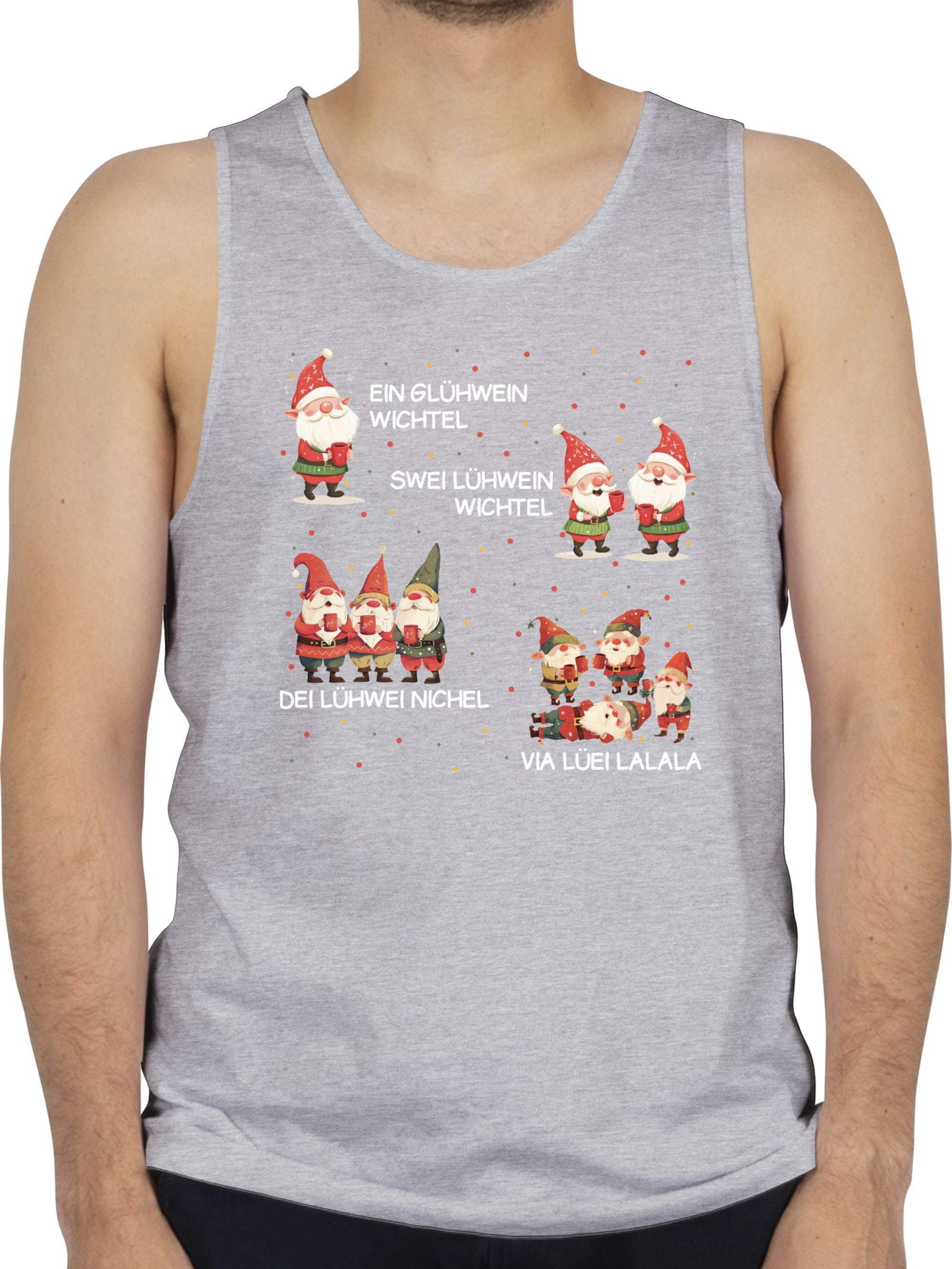Tanktop Ein Glühwein Swei Glühwein, Wichtel, Ein Glühwein Zwei Glühwein, We