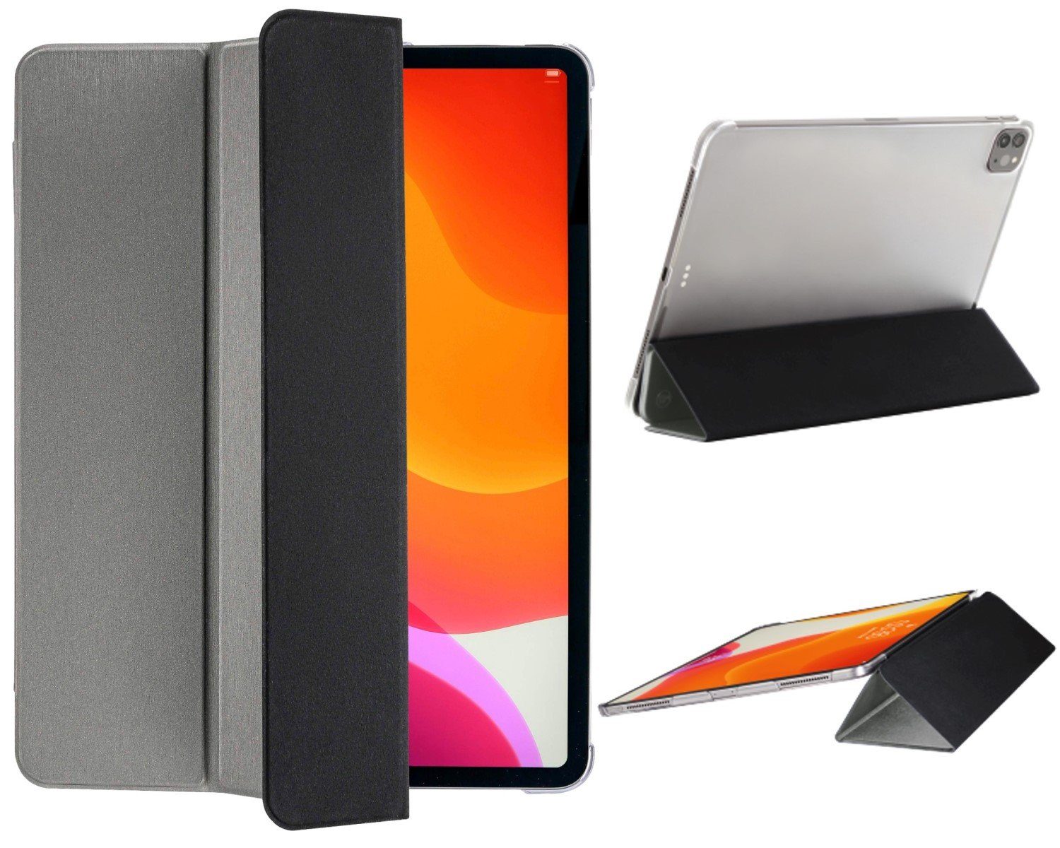 Hama Tablet-Hülle Smart Case Fold Clear Tasche Cover Hülle Grau, für Apple iPad Pro 11" 2020 2. Generation 2021 3. Gen. 2022 4. Gen.