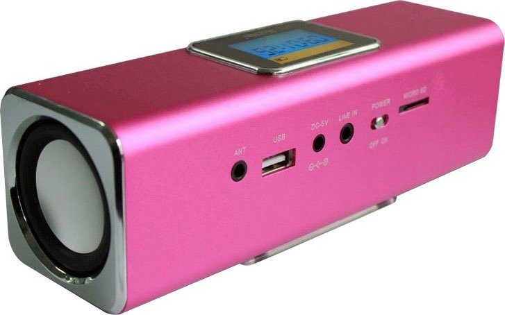 Soundstation pink (6 W) Technaxx Music Man Portable-Lautsprecher MusicMan 2.0 MA Display