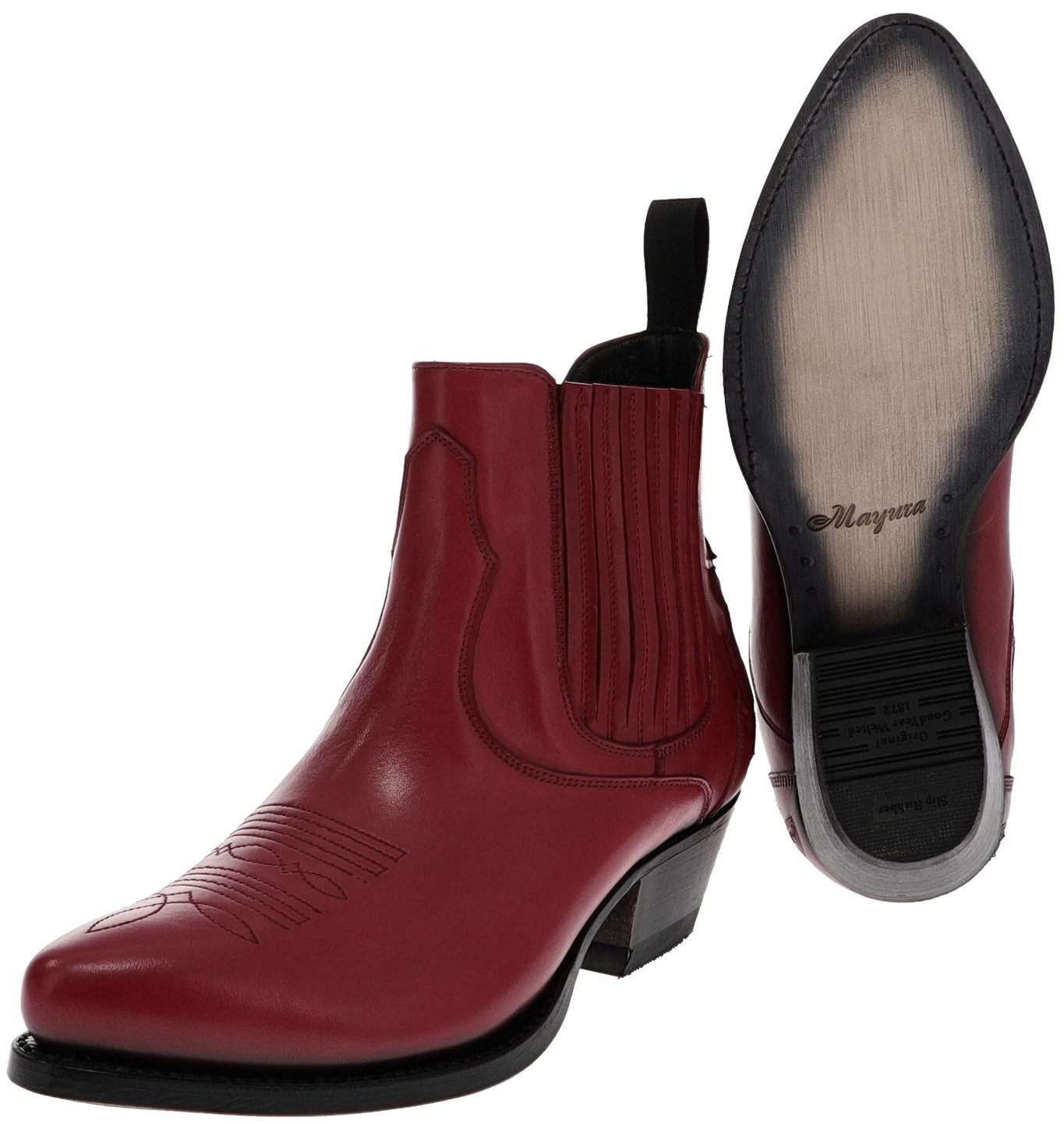 Mayura Boots 2487 Rojo Damen Westernstiefelette Rot Westernstiefelette