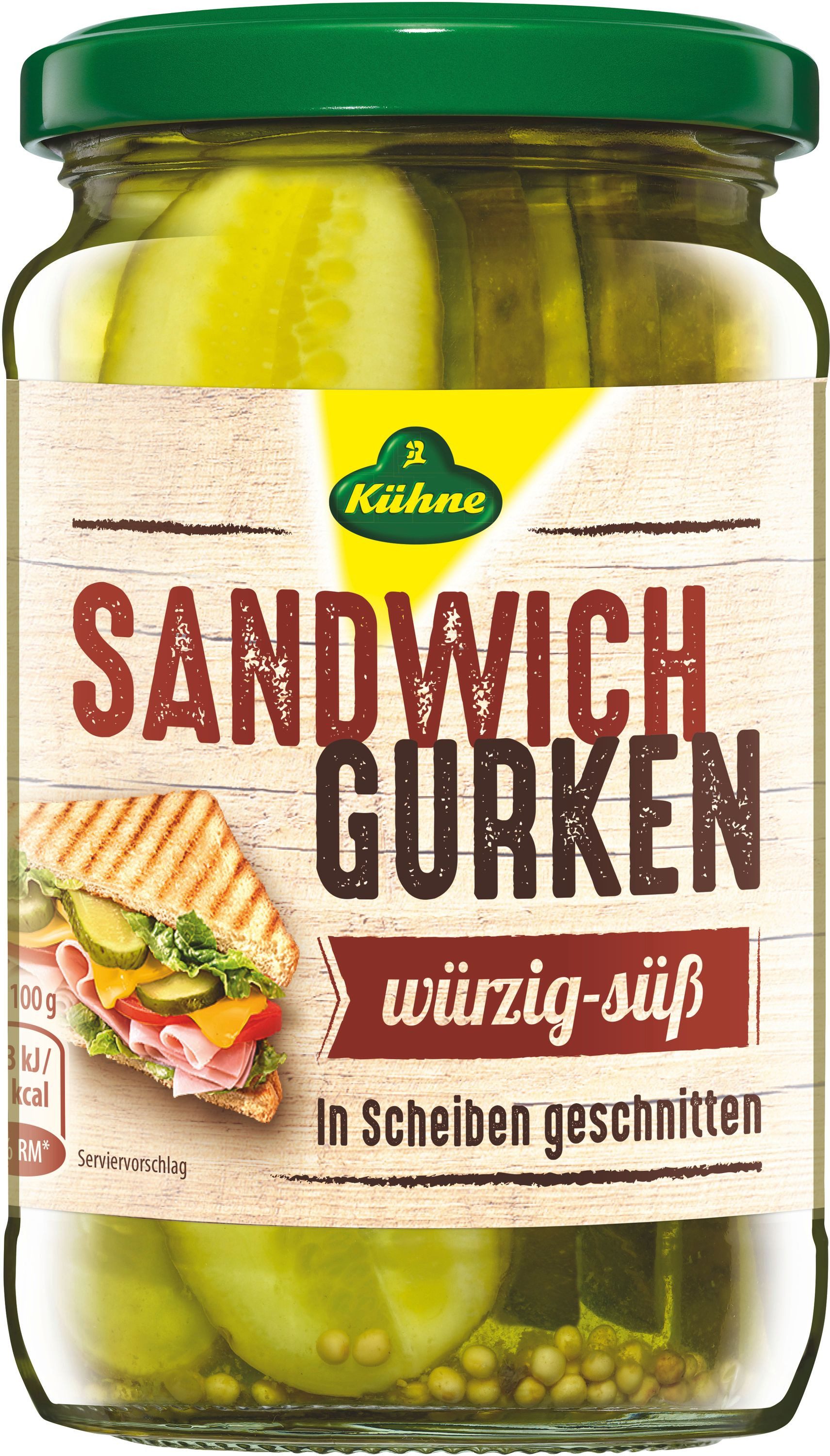Kühne Gemüsekonserve, Kühne Sandwichgurken ATG 185g