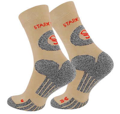Stark Soul® Wandersocken 2 Paar Wandersocken, Trekking Outdoor Socken - Hiking (2 Paar) eingewebtes Logo
