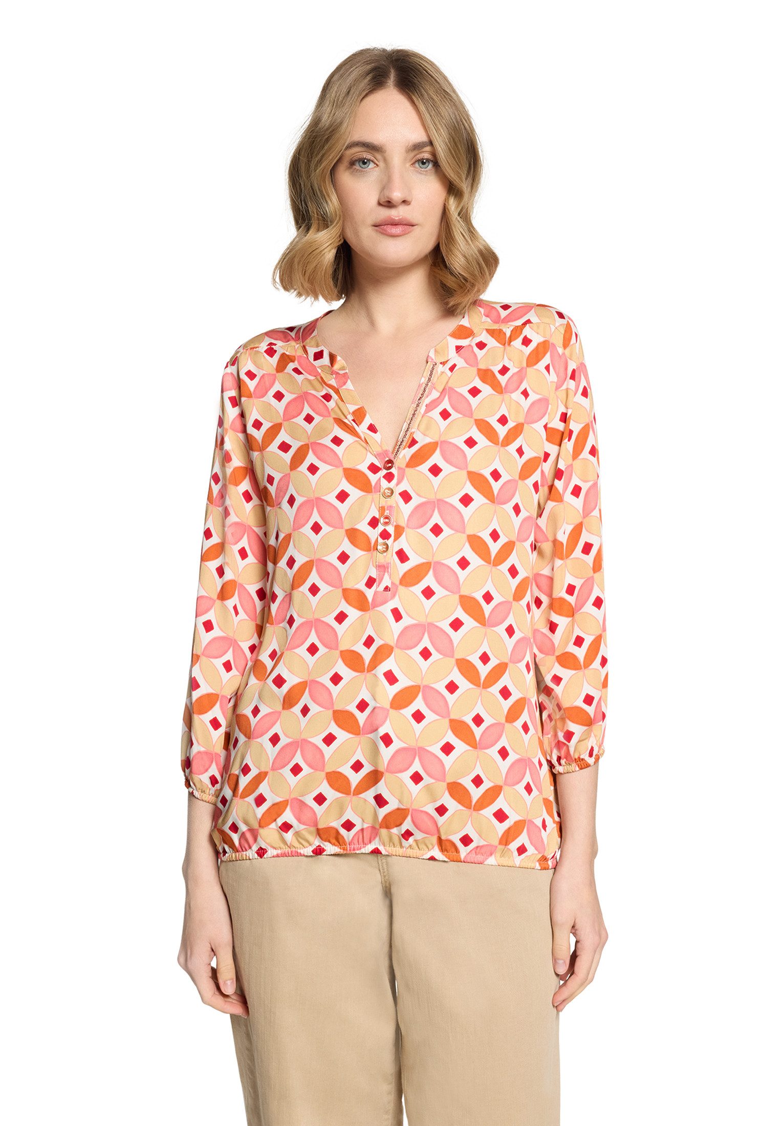 Cartoon Schlupfbluse Damen mit Muster
