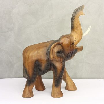 Oriental Galerie Dekofigur Elefant Elefantenfigur mit Rüssel hoch (1 St)