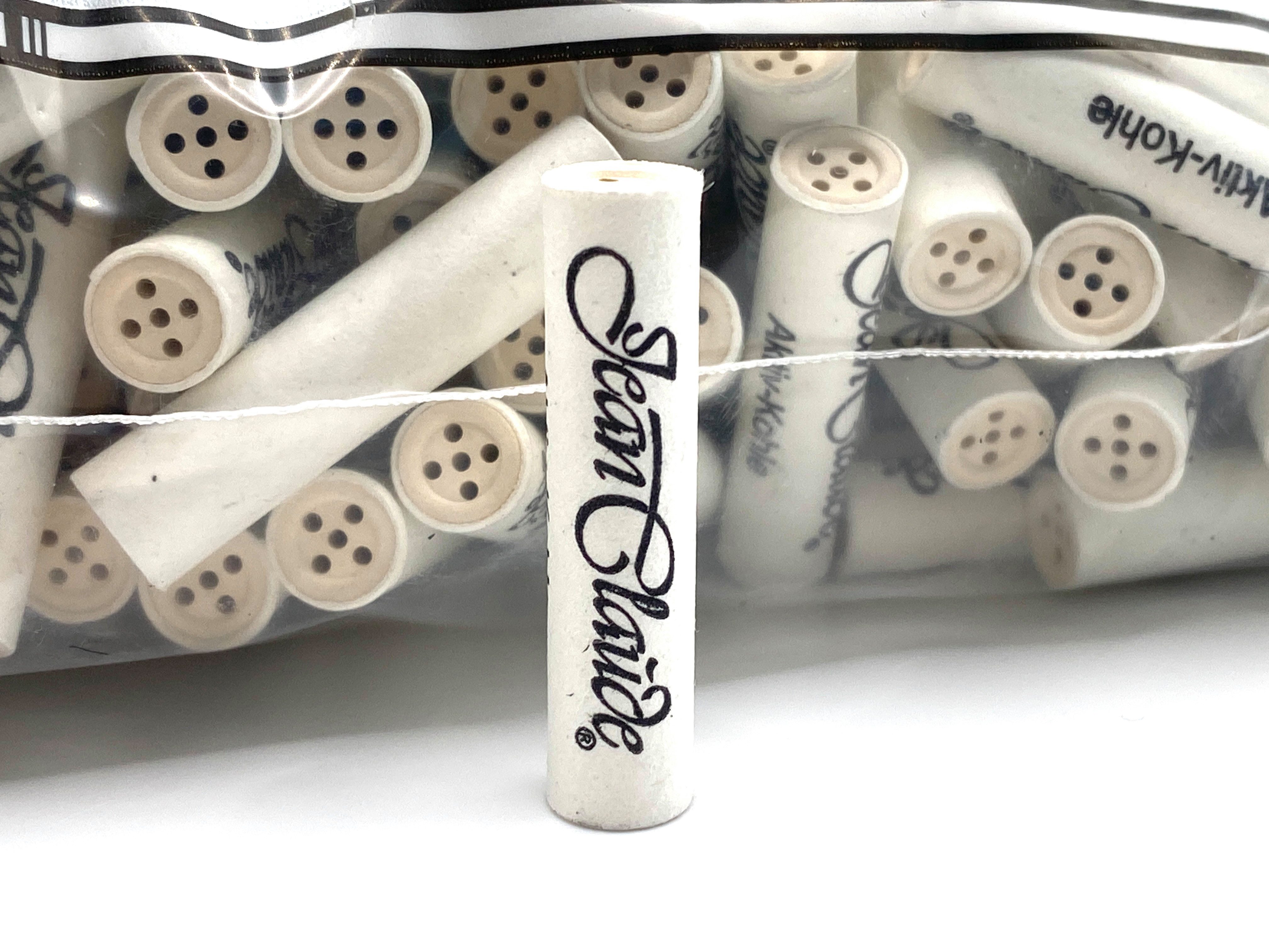 Jean Claude Aktivkohlefilter und Pfeifenreiniger Vorratspackung im Set made in Germany, 210 Stück 9mm Aktivkohlefilter + 80 Pfeifenreinger schwarz weiß im Set