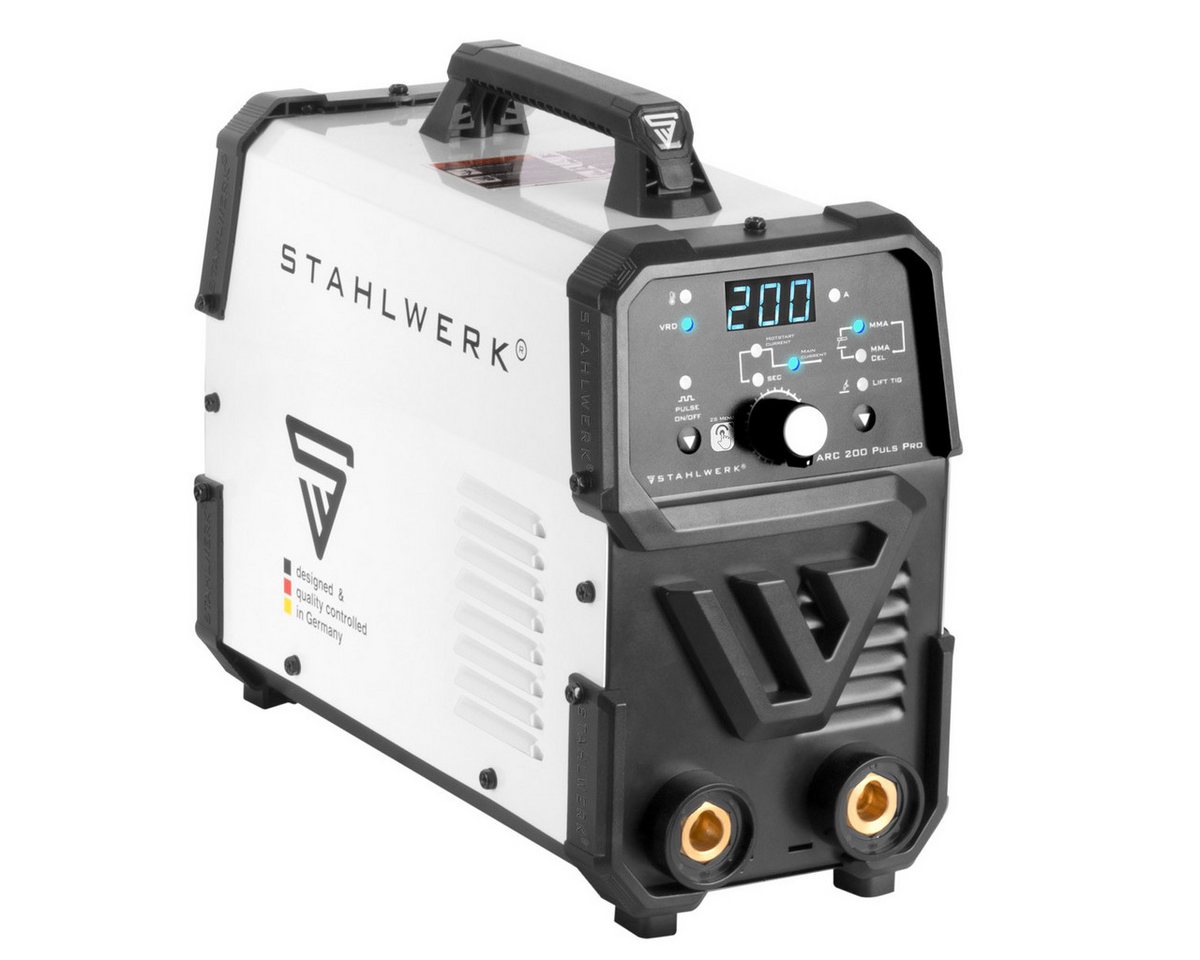 Thumbnail - STAHLWERK Inverterschweißgerät ARC200 Puls Pro Schweißgerät MMA Pulsfunktion 200A, 10 - 200 A, Packung