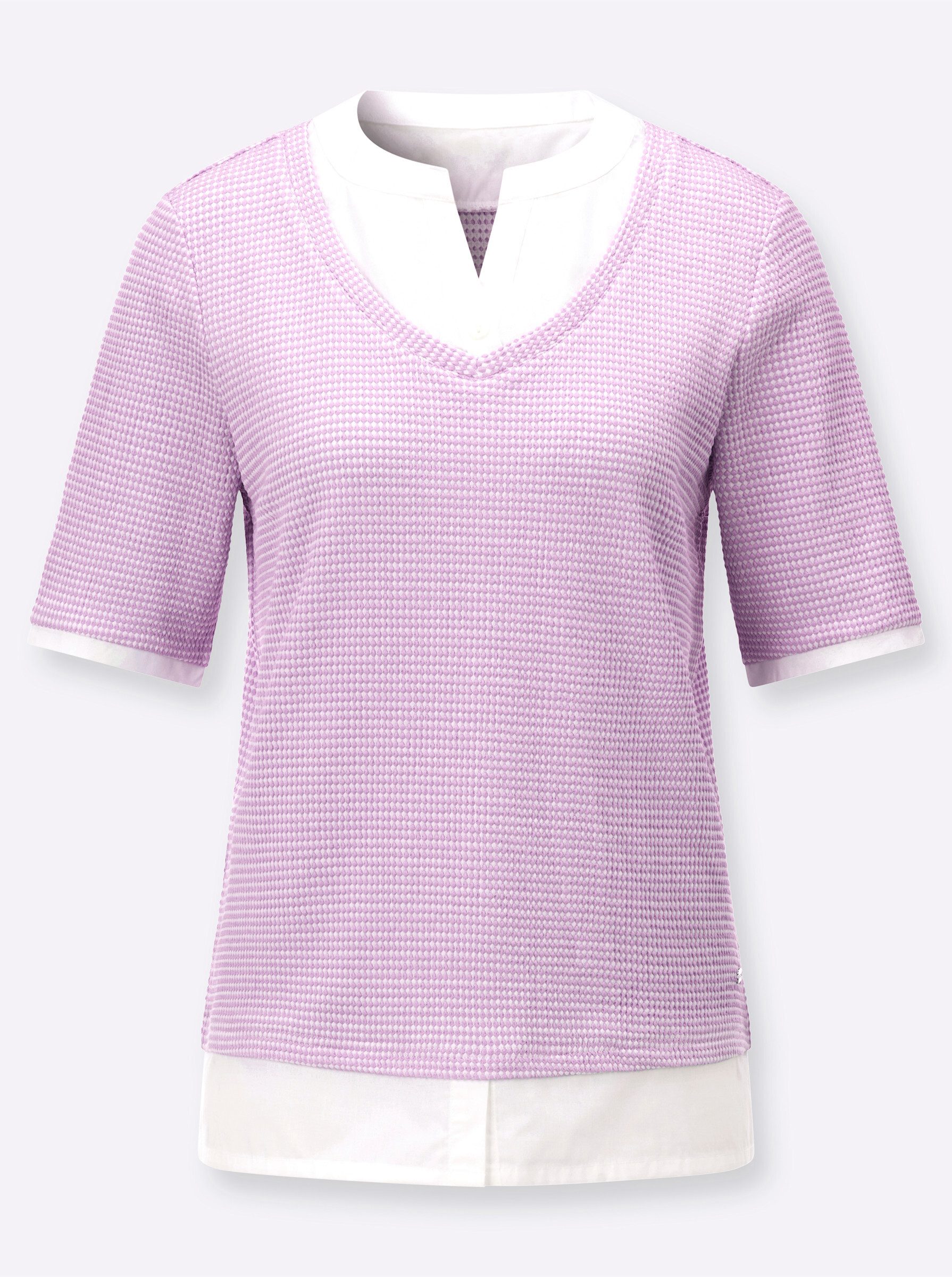 T-Shirt 2-in-1-Shirt Kurzarm