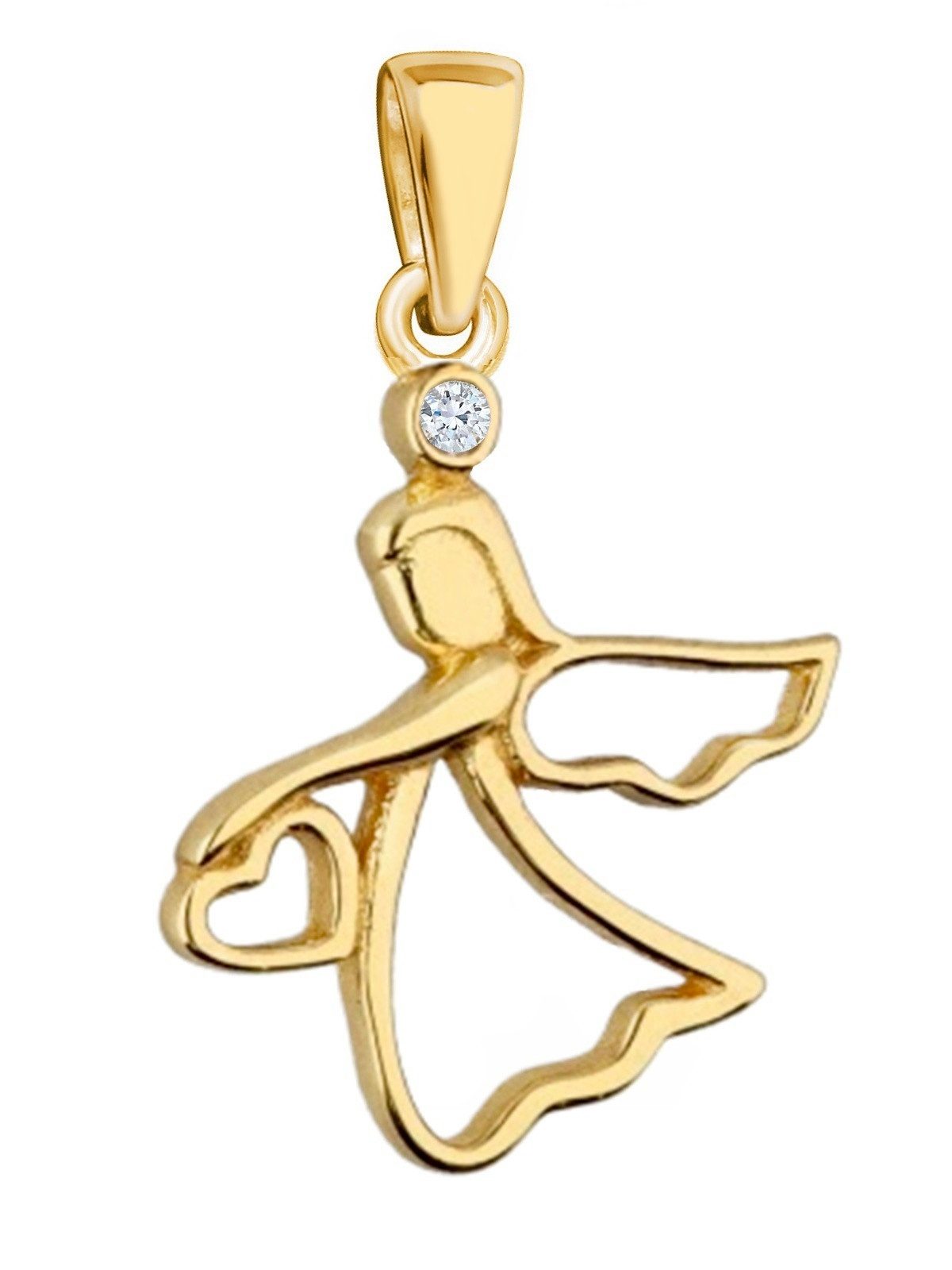 Goldene Hufeisen Kettenanhänger Kettenanhänger Gold Engel 925 18K vergoldet günstig online kaufen