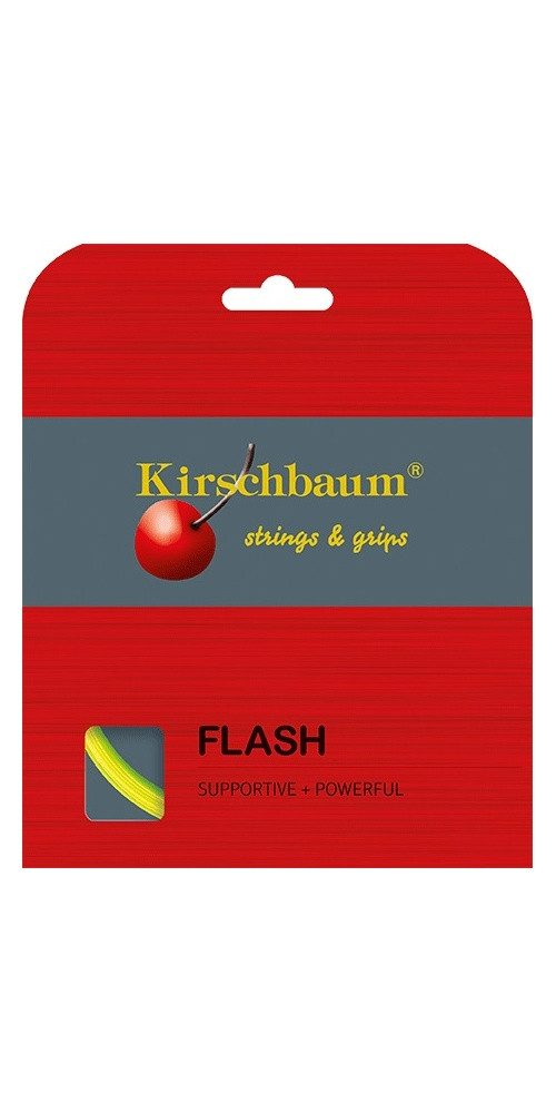 Tennissaite Flash (Haltbarkeit+Power) gelb 12m Set