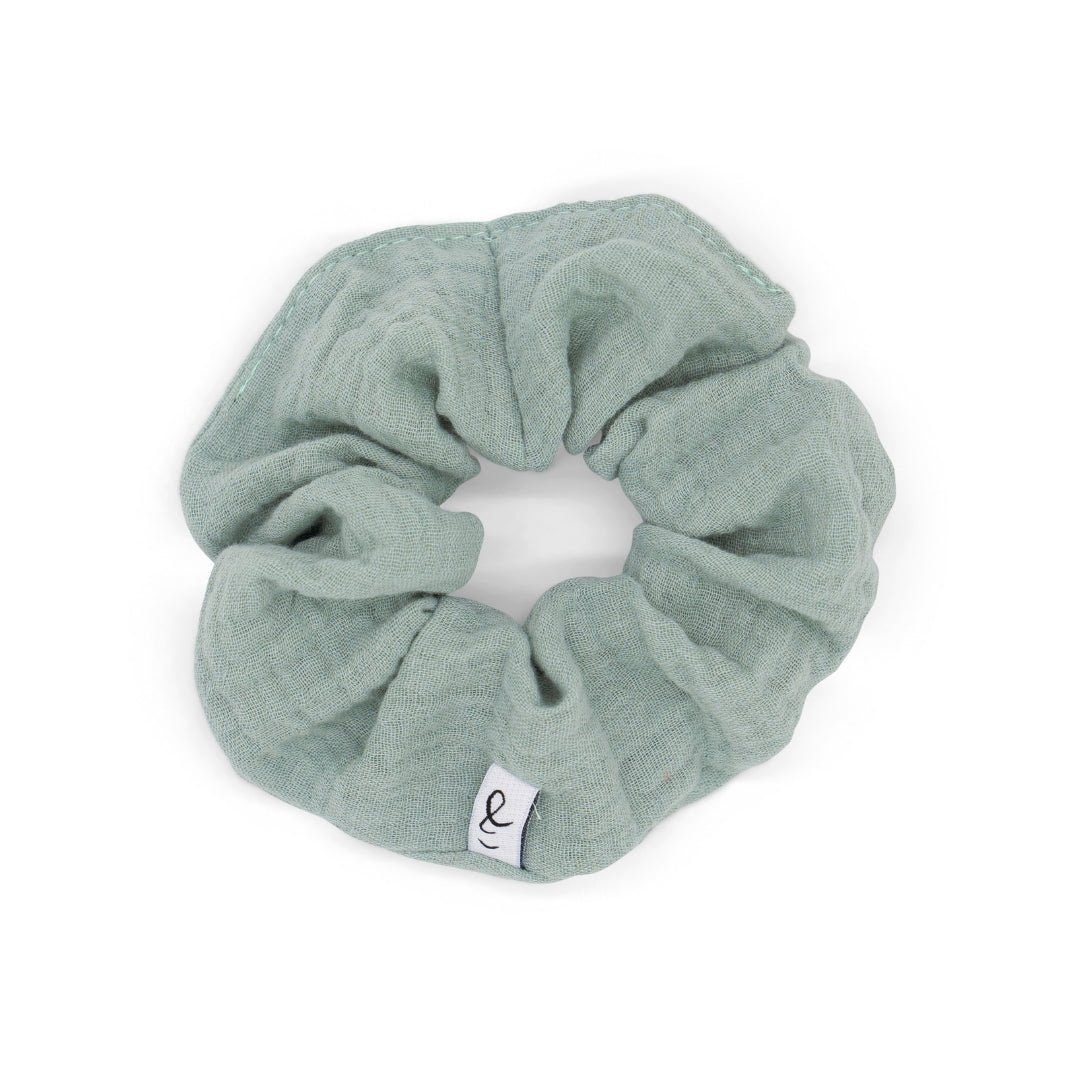 hutch&putch Stein • 1-tlg. Musselin-Scrunchie Haargummi Kinder,