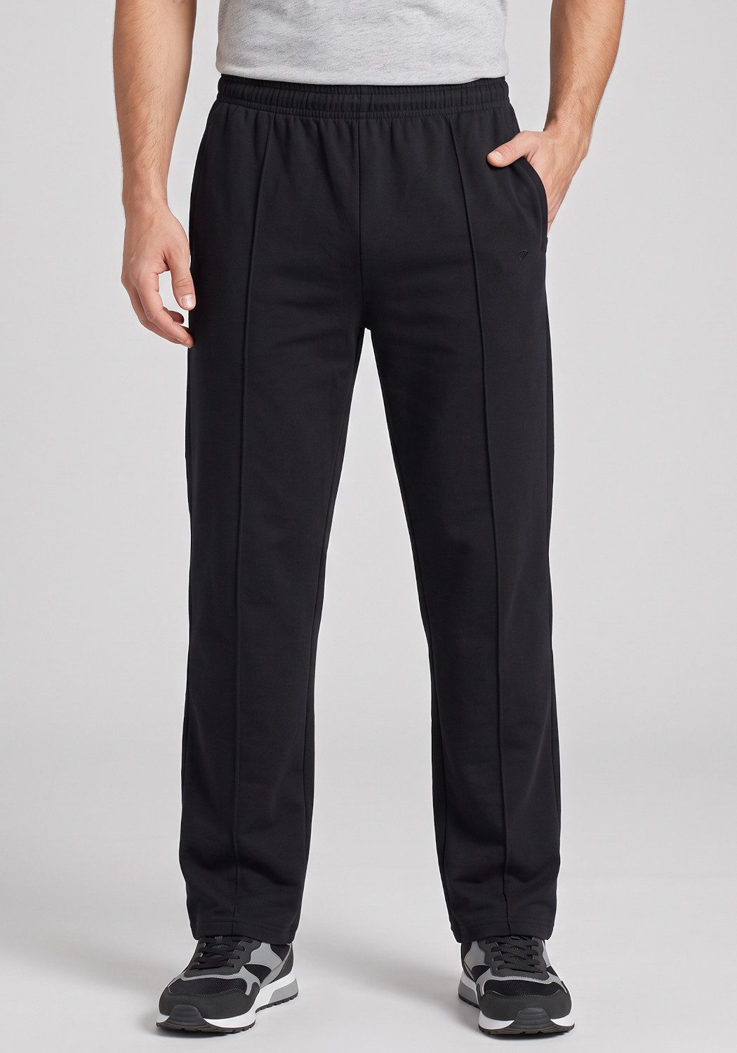 Herbold Sportswear Trainingshose Herren Freizeithose Jogginghose Frontbiese (1-tlg) Bugnaht vorne, Seitentaschen, auch Kurzgrößen