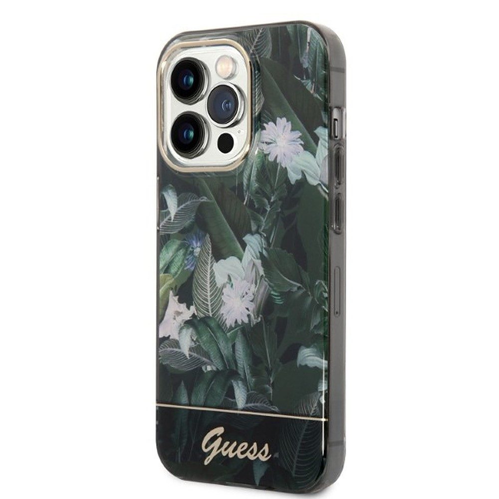 Guess Smartphone-Hülle Handyhülle Schutzhülle Hartschale 6,7", Blumenmuster, Hartschale, Kratzschutz, TPU/PC
