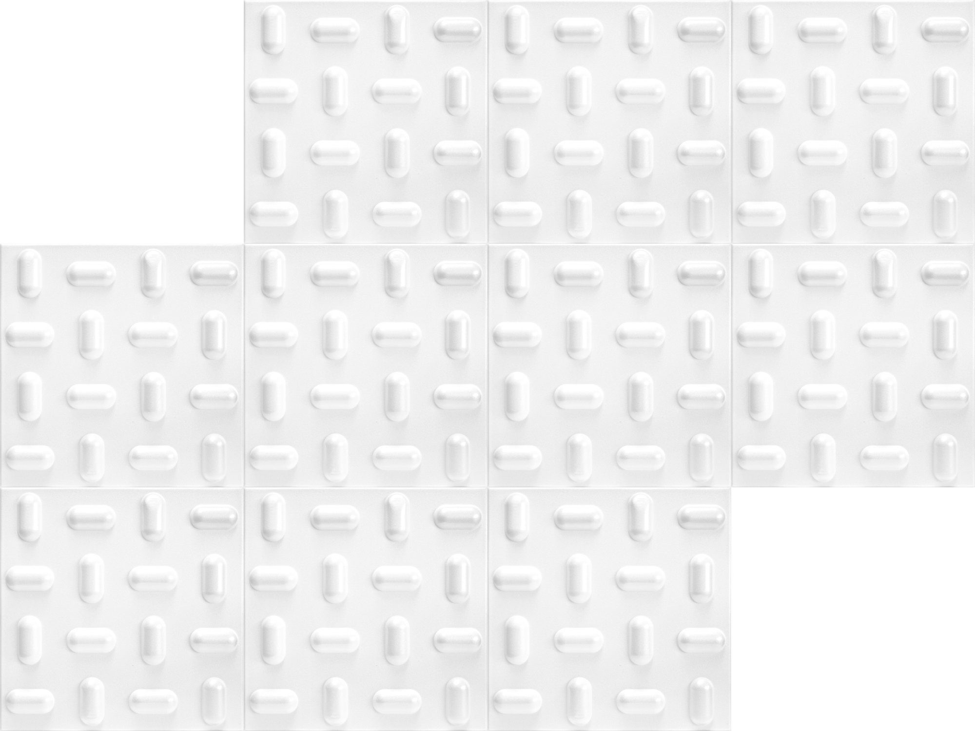 Wanddekoobjekt Wohnzimmer Quadratmeter) 50x50cm XPS Tabs Wand Gaming (2 & Hexim Wanddeko Wandgestaltung) aus - (3D Schlafzimmer Styropor Deckenverkleidung Paneele