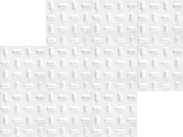 Hexim Wanddekoobjekt Tabs (3D Paneele 50x50cm - Wand & Deckenverkleidung aus XPS Styropor (2 Quadratmeter) Wanddeko Gaming Wohnzimmer Schlafzimmer Wandgestaltung)