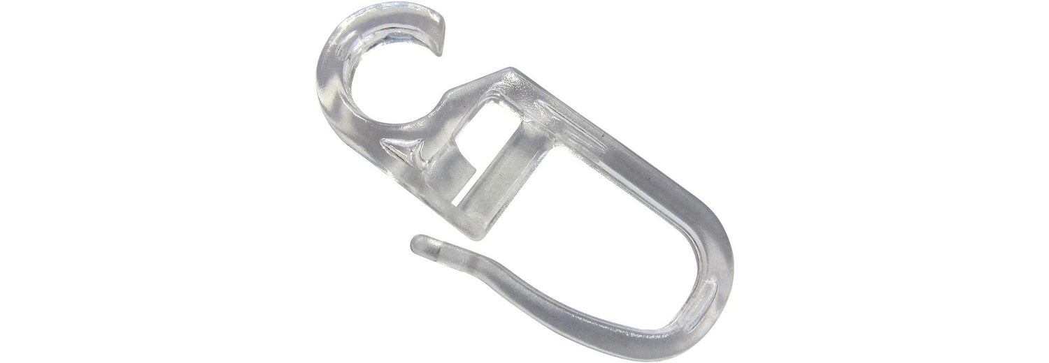 Rewagi Gardinenhaken Transparent - Überklipshaken Mit 10mm Öse 25 Stück