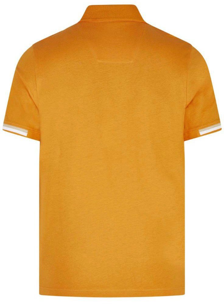 HECHTER farblichen mit den Ärmeln PARIS Poloshirt orange Highlights an