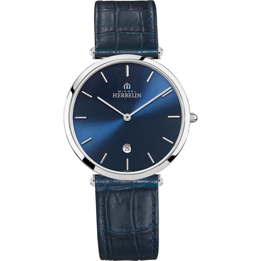 Quarzuhr Michel Herbelin Herren Uhr 19406/15BL Epsilon