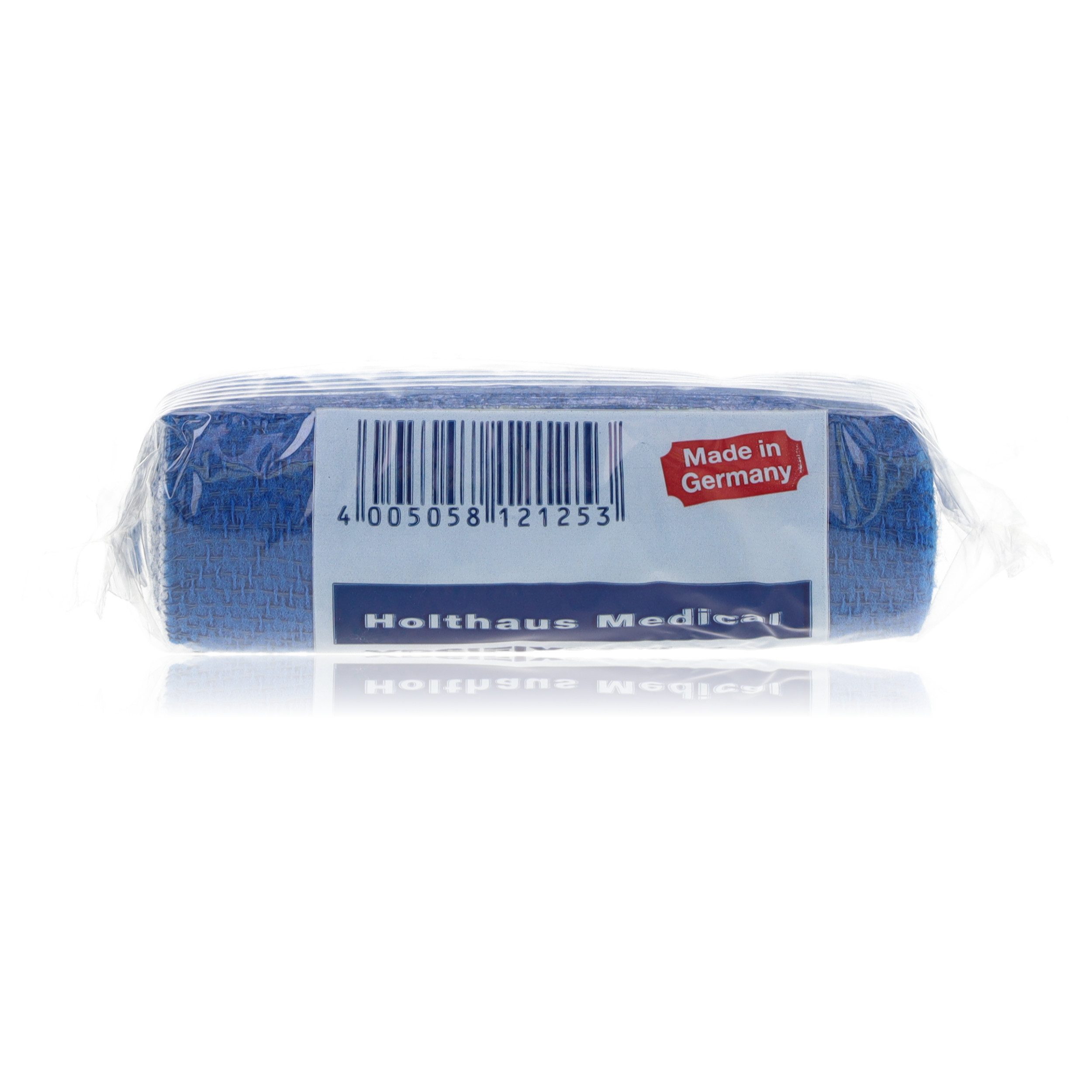Holthaus Medical Bandage Ypsifix color Fixierbinde 8cm x 4m blau (1-tlg., flexibel & hautverträglich), Weiche, anschmiegsame Mullbinde zur Fixierung