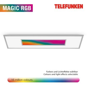 Telefunken LED Panel 320004TF, LED fest verbaut, Farbwechsler, Kaltweiß, Neutralweiß, Tageslichtweiß, Warmweiß, Deckenleuchte, RGB, CCT, Regenbogeneffekt, Fernbedienung, dimmbar