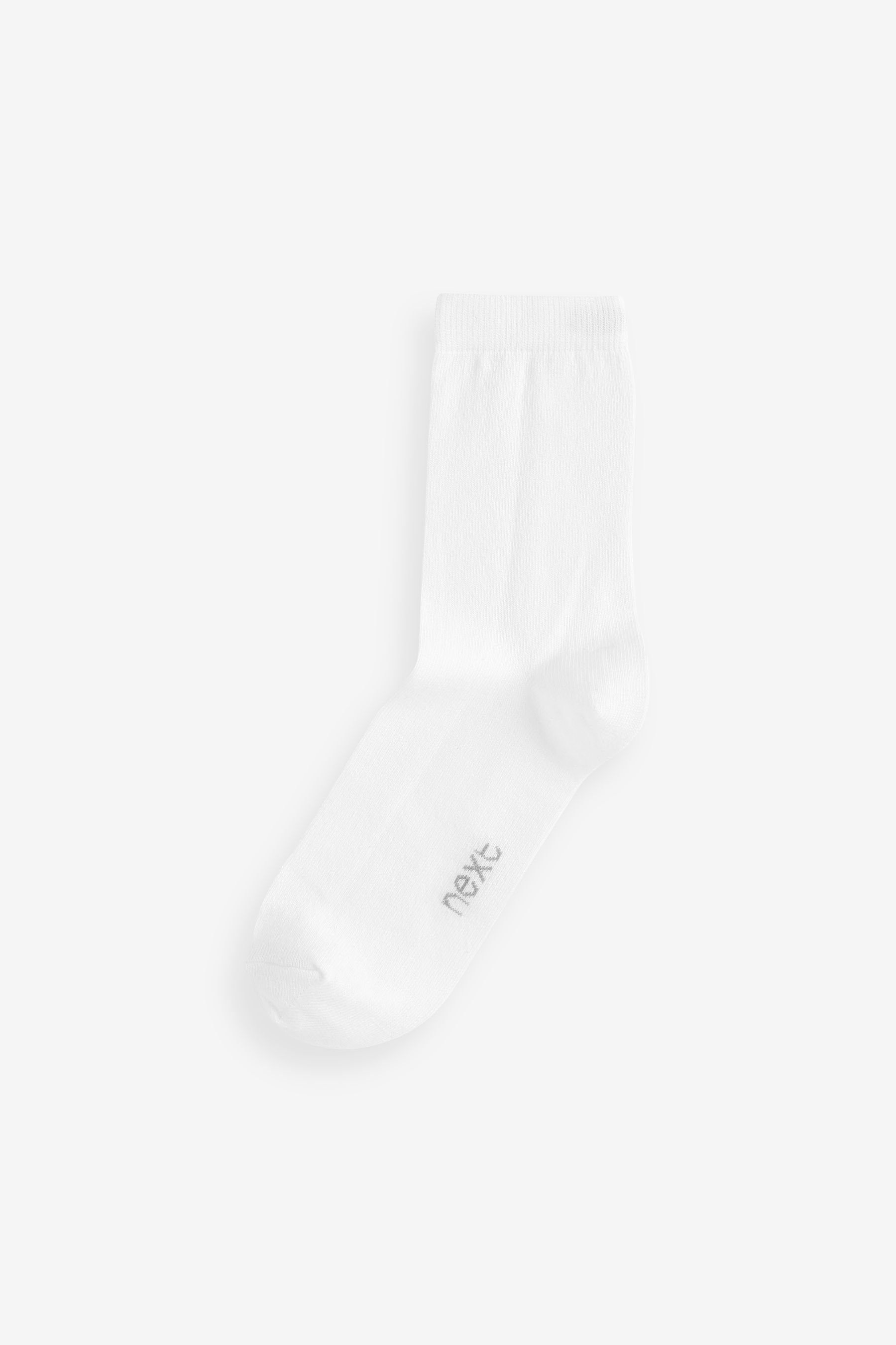 Next Kurzsocken Socken Baumwollanteil, 10er-Pack White mit hohem (1-Paar)