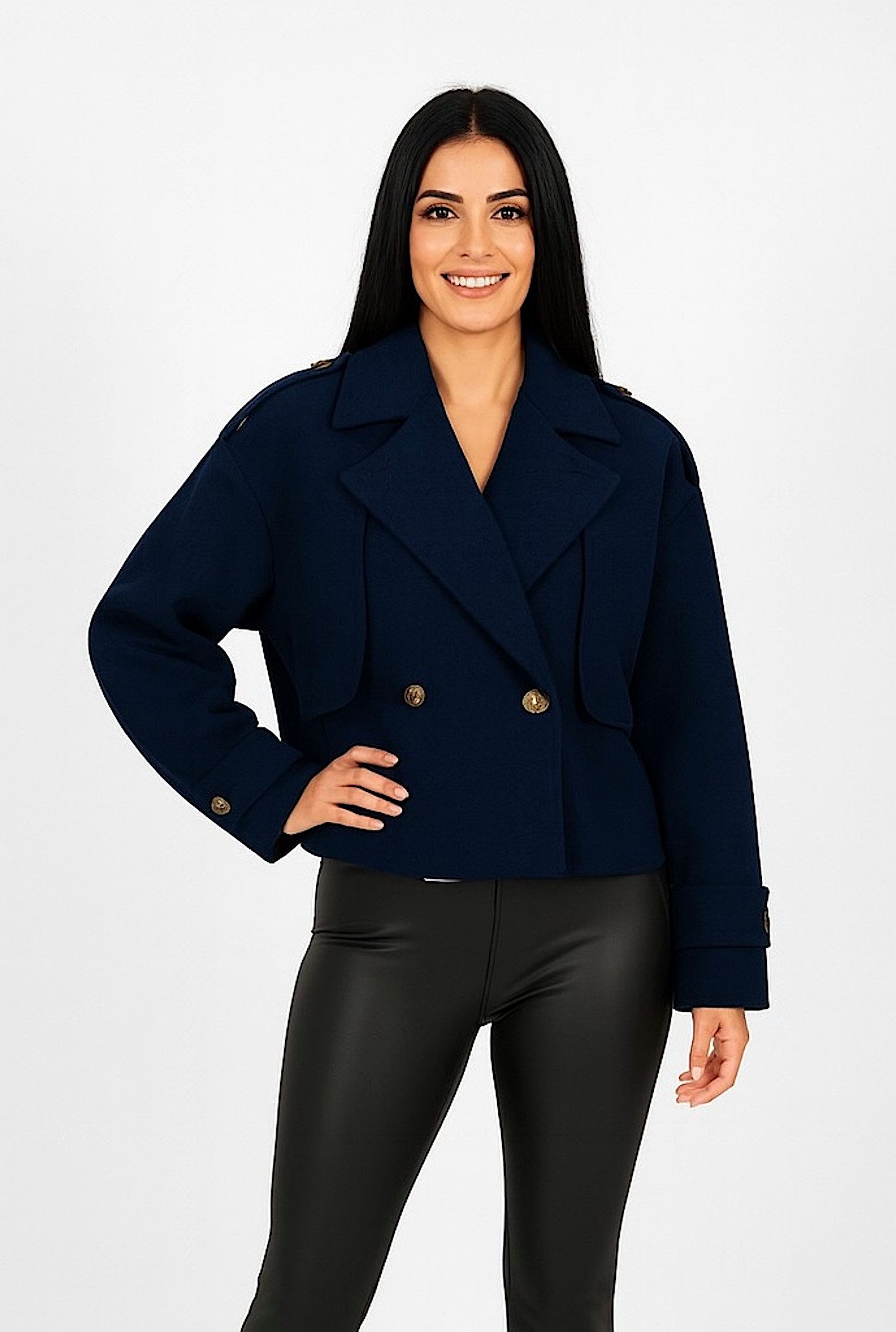 Worldclassca Trenchcoat Worldclassca Trenchcoat Crop Kurz Mantel Oversize K günstig online kaufen