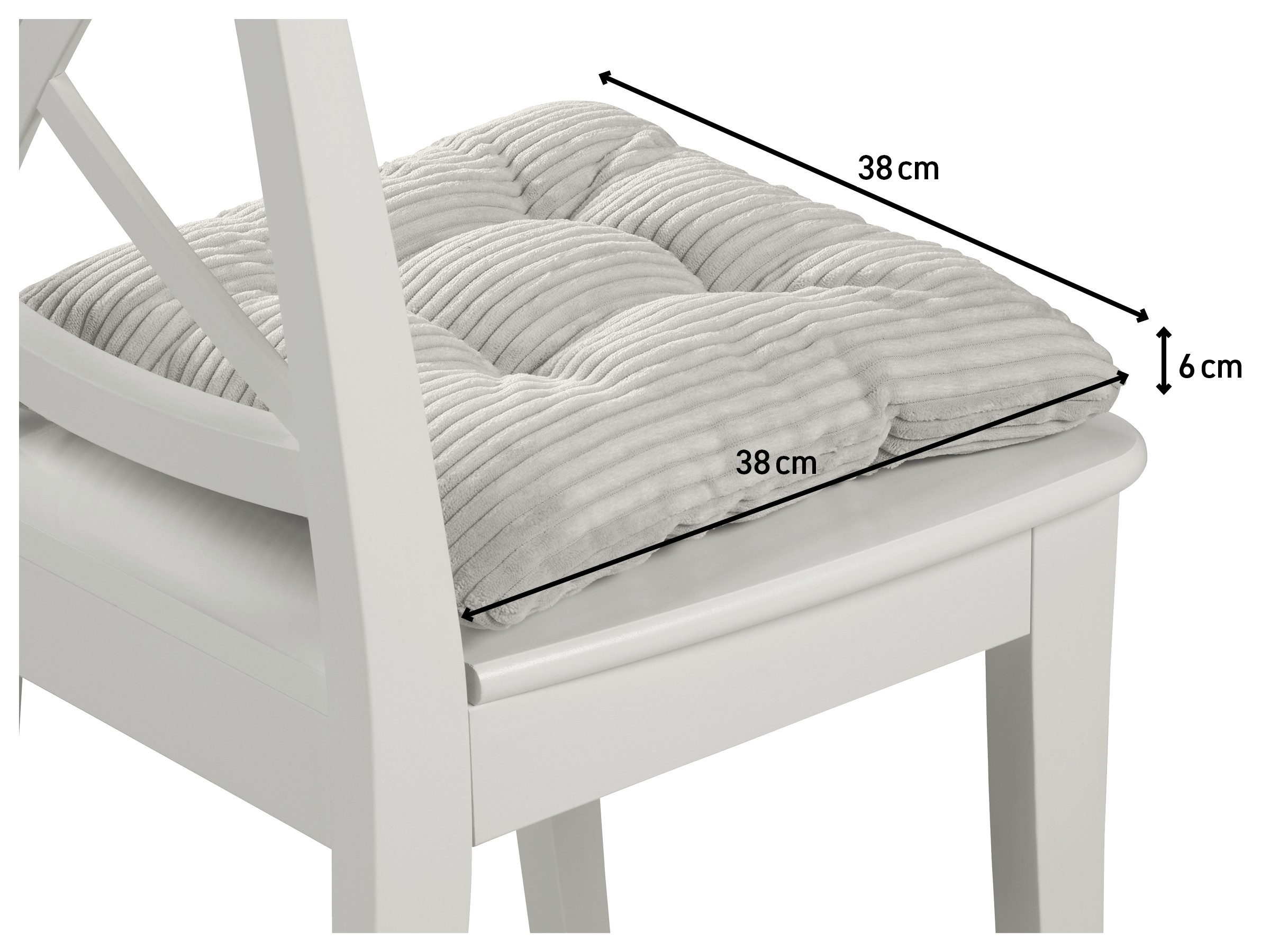 XDREAM Stuhlkissen Sitzkissen Set (2er & 4er) für Stühle und Bänke, robuste günstig online kaufen