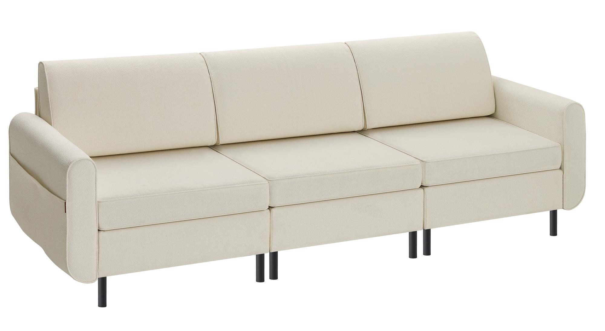 VASAGLE 3-Sitzer, Modulares Sofa, Einzelsessel, Couch günstig online kaufen