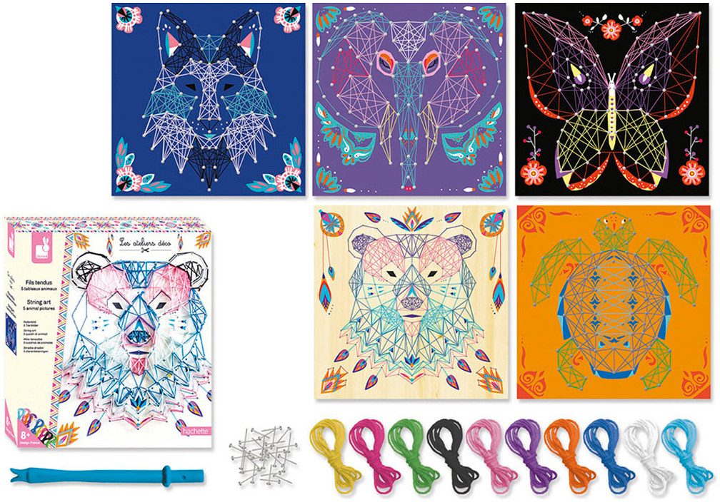 Janod Kreativset Fadenbilder »Tiere«