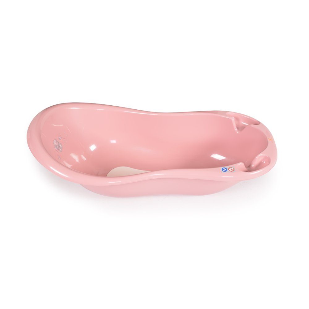 Baby 100 cm Antirutschmatte, 2138, Babybadewanne Bär Badewanne Wasserablauf, Cangaroo Ablage rosa