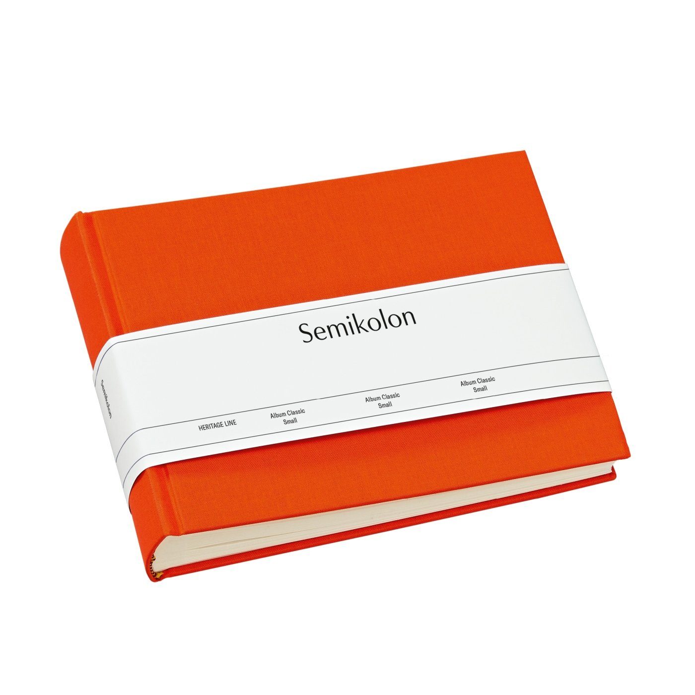 Semikolon Fotoalbum für Einkleben, Platz Fotobuch Format 160 Fotos zum orange im 10x15