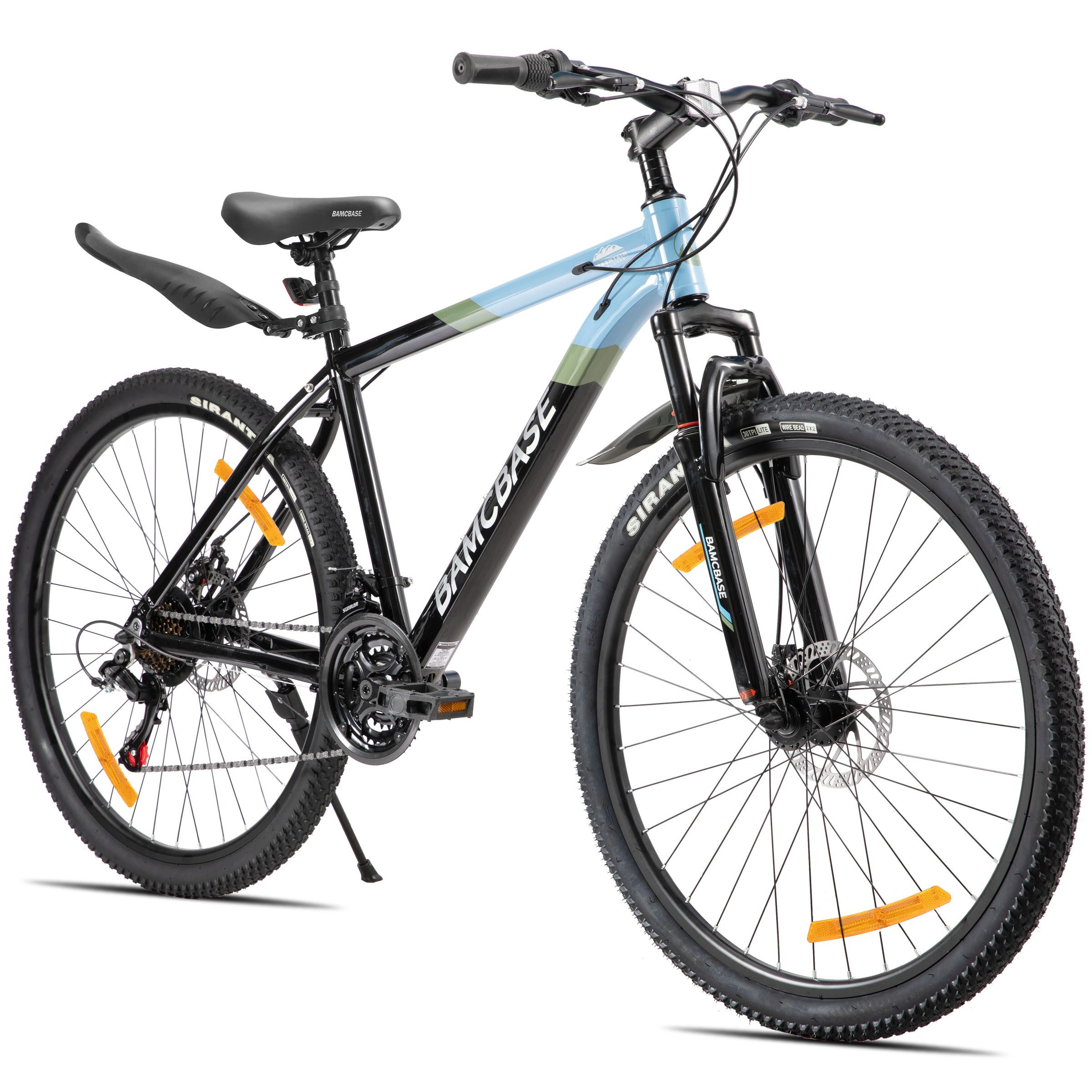 HILAND Mountainbike 26/27,5 Zoll Alu-Mountainbike 21-Gang, Scheibenbremsen & Komfortsattel