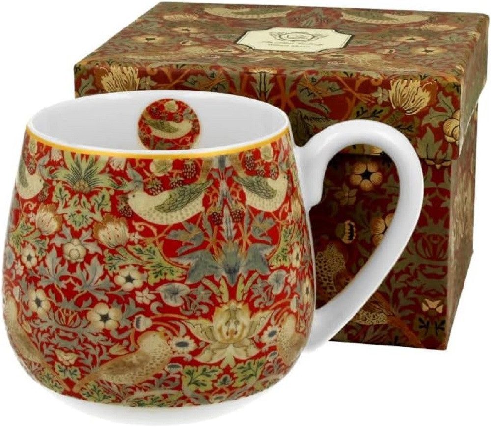 Becher Fass Blumen Mug/ Barrel / Tee/KaffeeTasse / Tiere / Vogel Fassbecher