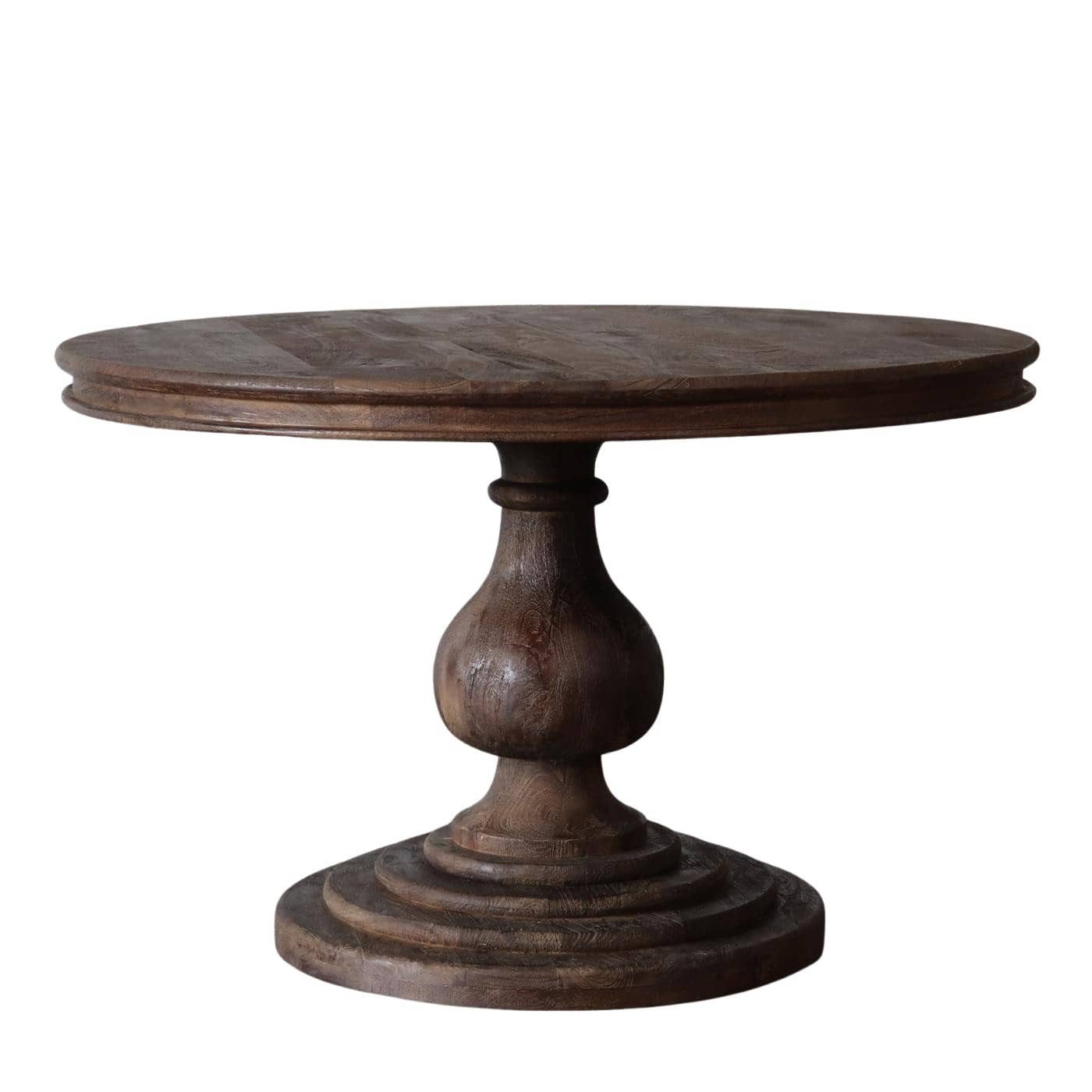 baario Esstisch Esstisch HARRISON dunkelbraun Ø100, rund massiv Mangoholz L günstig online kaufen