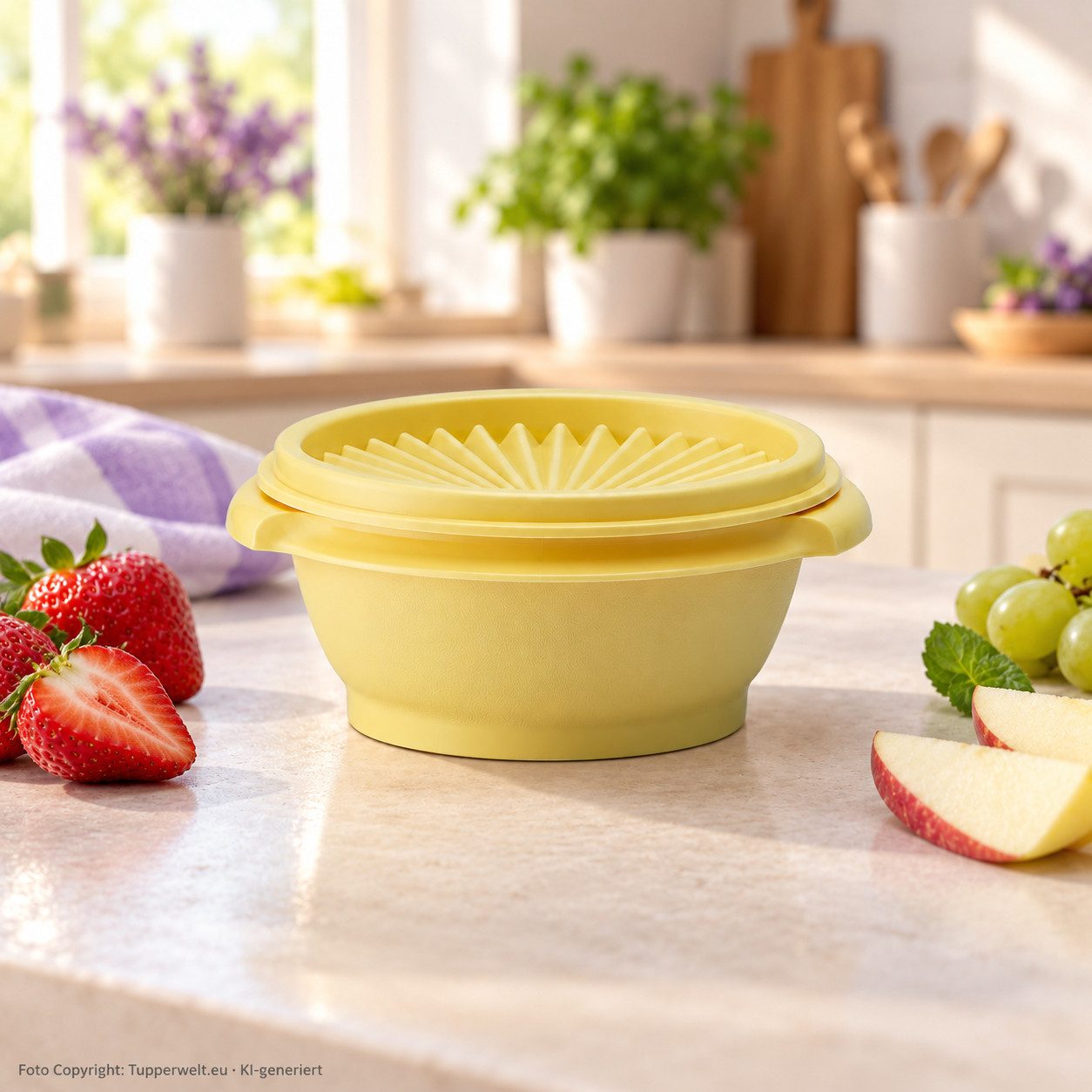 TUPPERWARE Vorratsdose Tupperware Kleine Sonnenschüssel 340 ml – Gelb