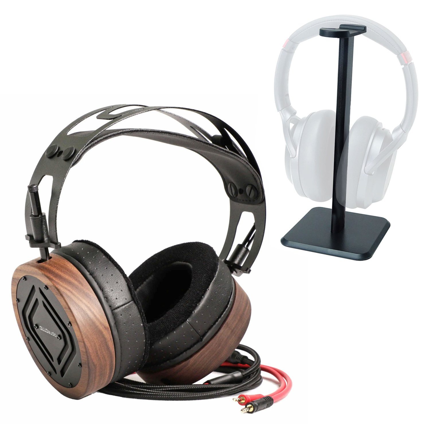 OLLO Audio S5X offener Studio-Kopfhörer Over-Ear-Kopfhörer (für Mixing/Mastering von binauraler Musik, für Mixing/Mastering von binauraler Musik, mit Tisch-Stativ)