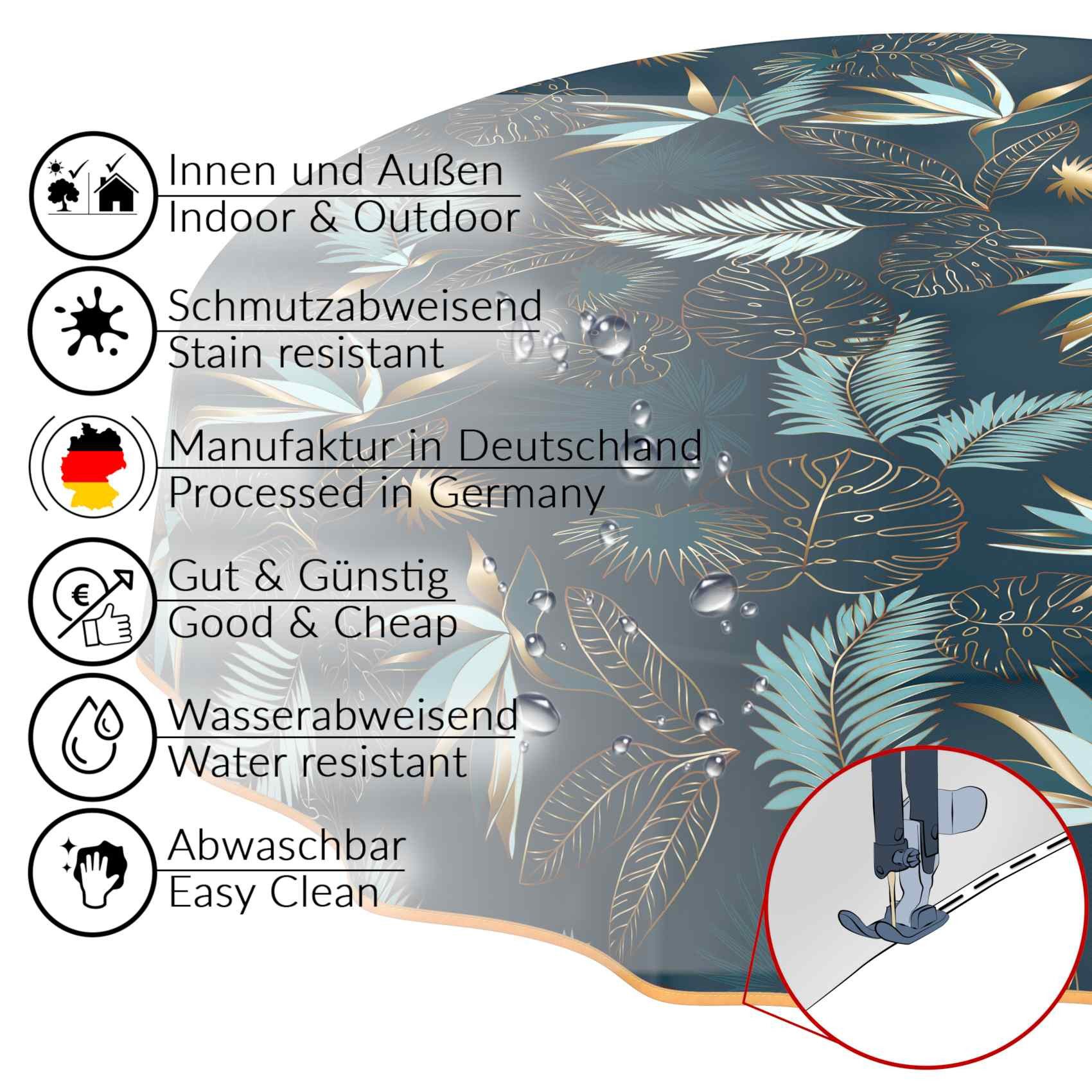 ANRO Tischdecke Wachstuchtischdecke Gartentischdecke Wachstischdecke (Einze günstig online kaufen