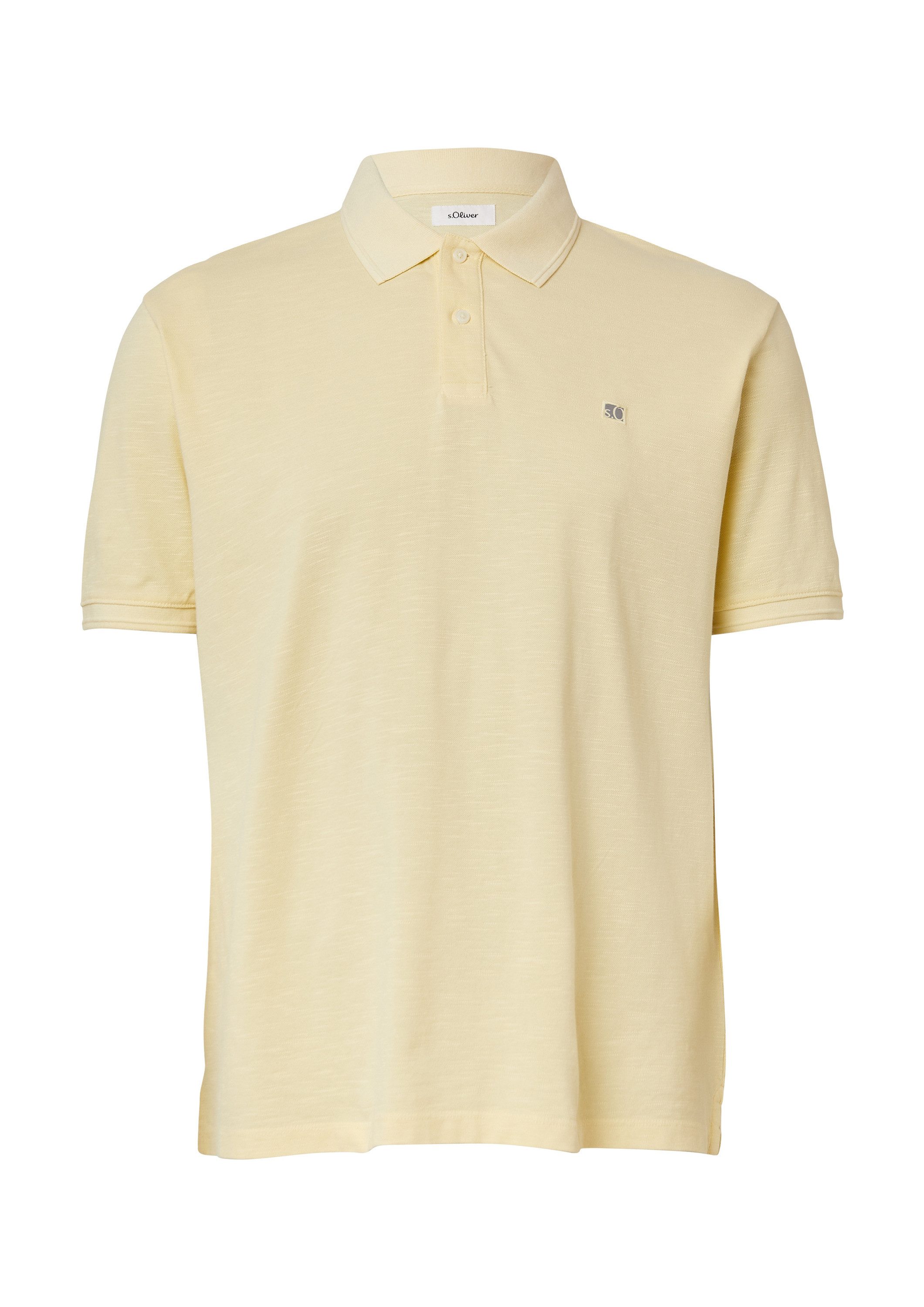 s.Oliver Kurzarmshirt Polo-Shirt Poloshirt mit kleinem günstig online kaufen