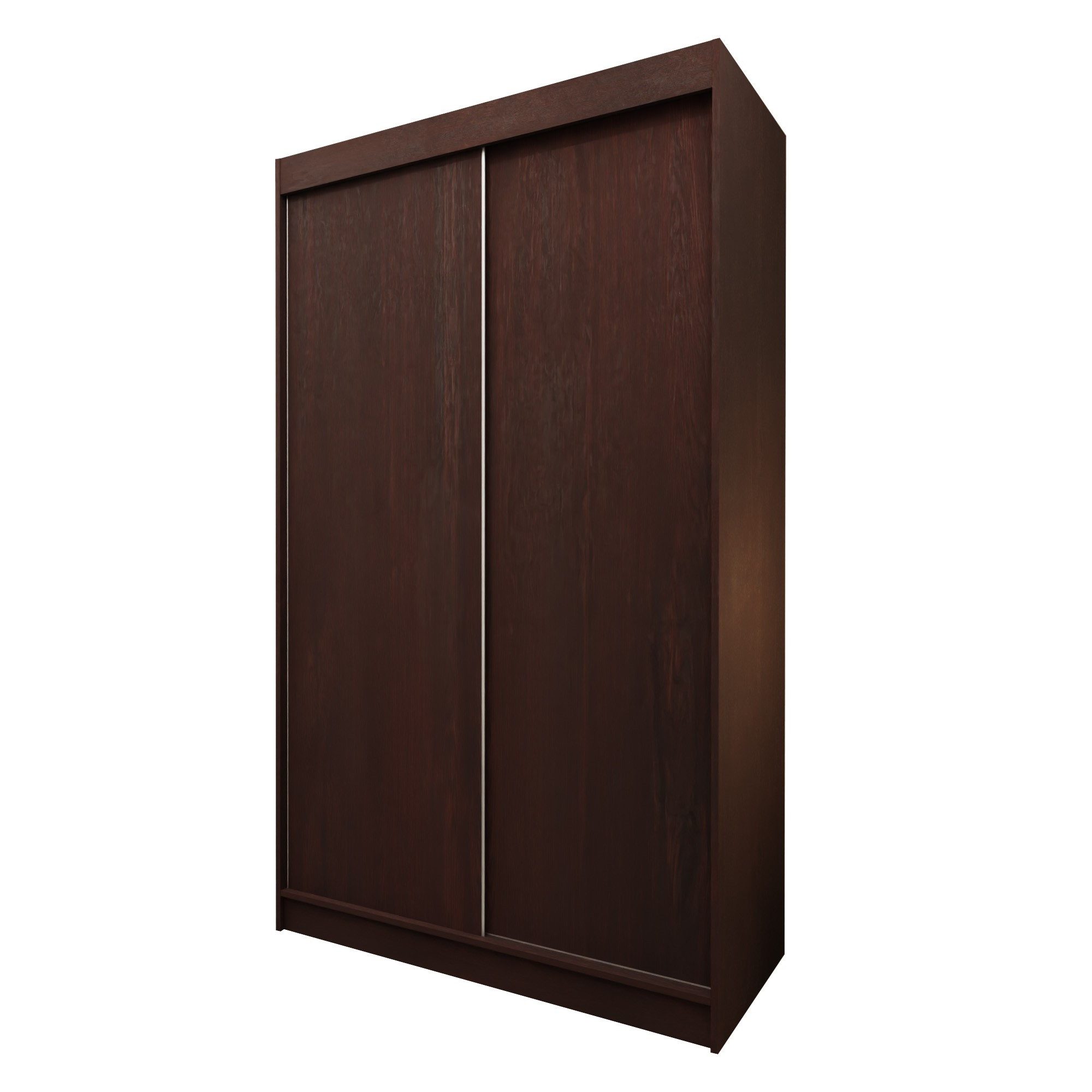 Masseno Schwebetürenschrank SOFIA 120 cm Kleiderschrank 2 Türen Schlafzimmerschrank Wenge