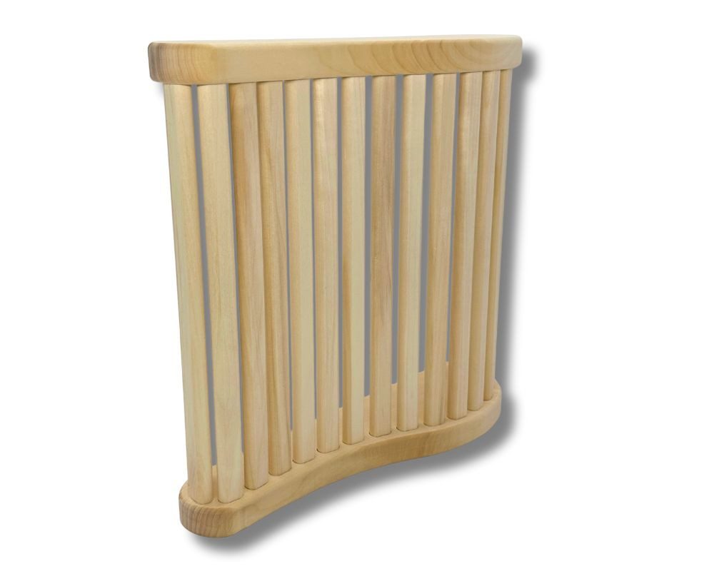 Finnsa® GmbH Sauna-Rückenlehne Sauna Funktions-Kopfstütze Espenholz