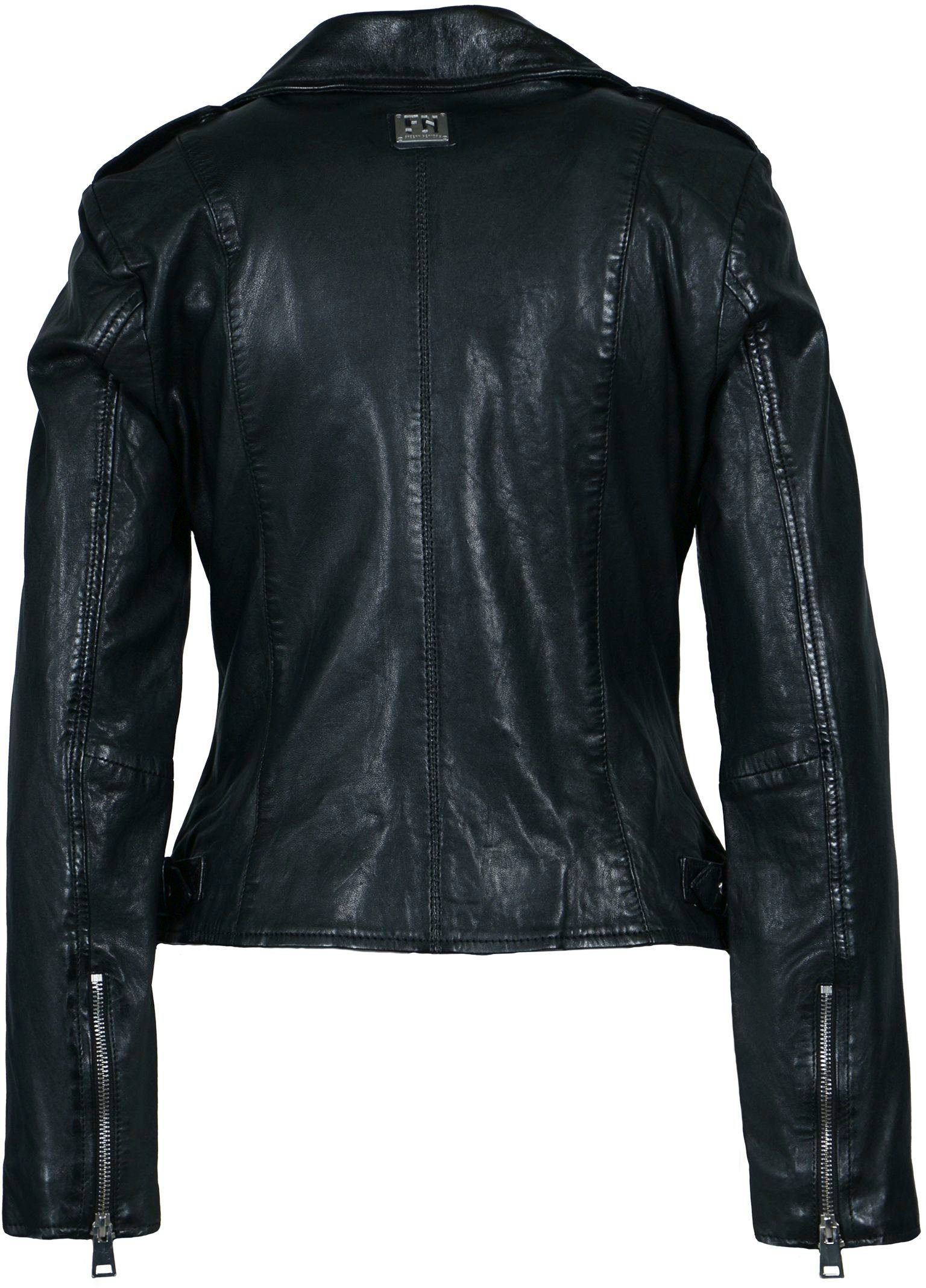 Freaky Nation Lederjacke New Undress mit Bikerjacke Me!-FN coolen Zipper-Details