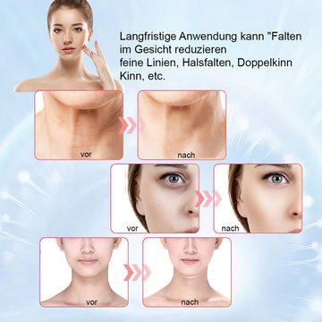 DOPWii Nacken-Massagegerät EMS Microcurrent Facial Instrument, Hals-Gesichtsmassagegerät, mit 3 Intensitätsstufen und 3 Modi, Gesichtsabnahme Tool