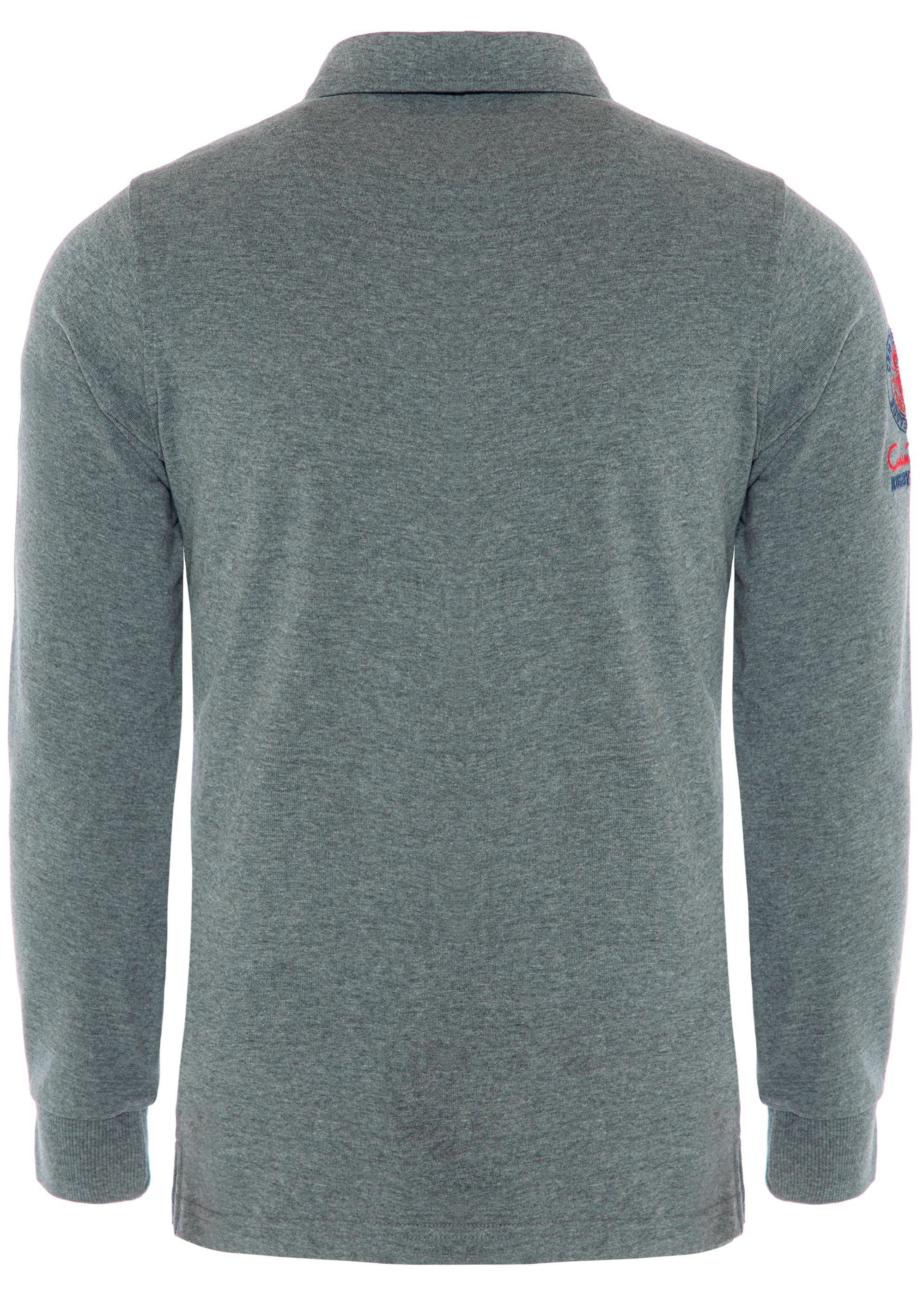 mit Stickerei Rugby Grey Poloshirt CARISMA Team