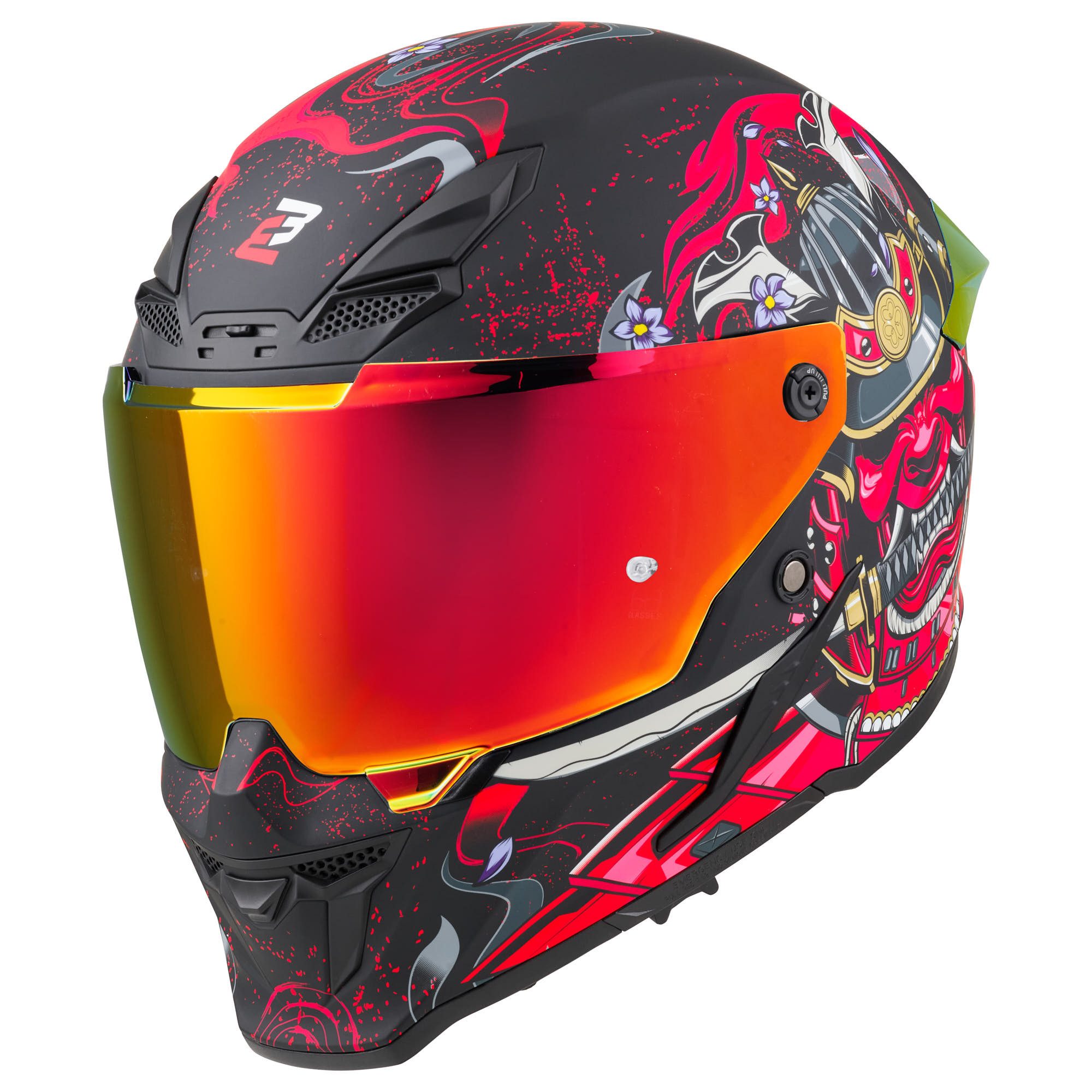 Bogotto Motorradhelm Blade Armour Helm, Notfallsystem-polsterung (eqrs),geeignet Für Brillenträger,vorber