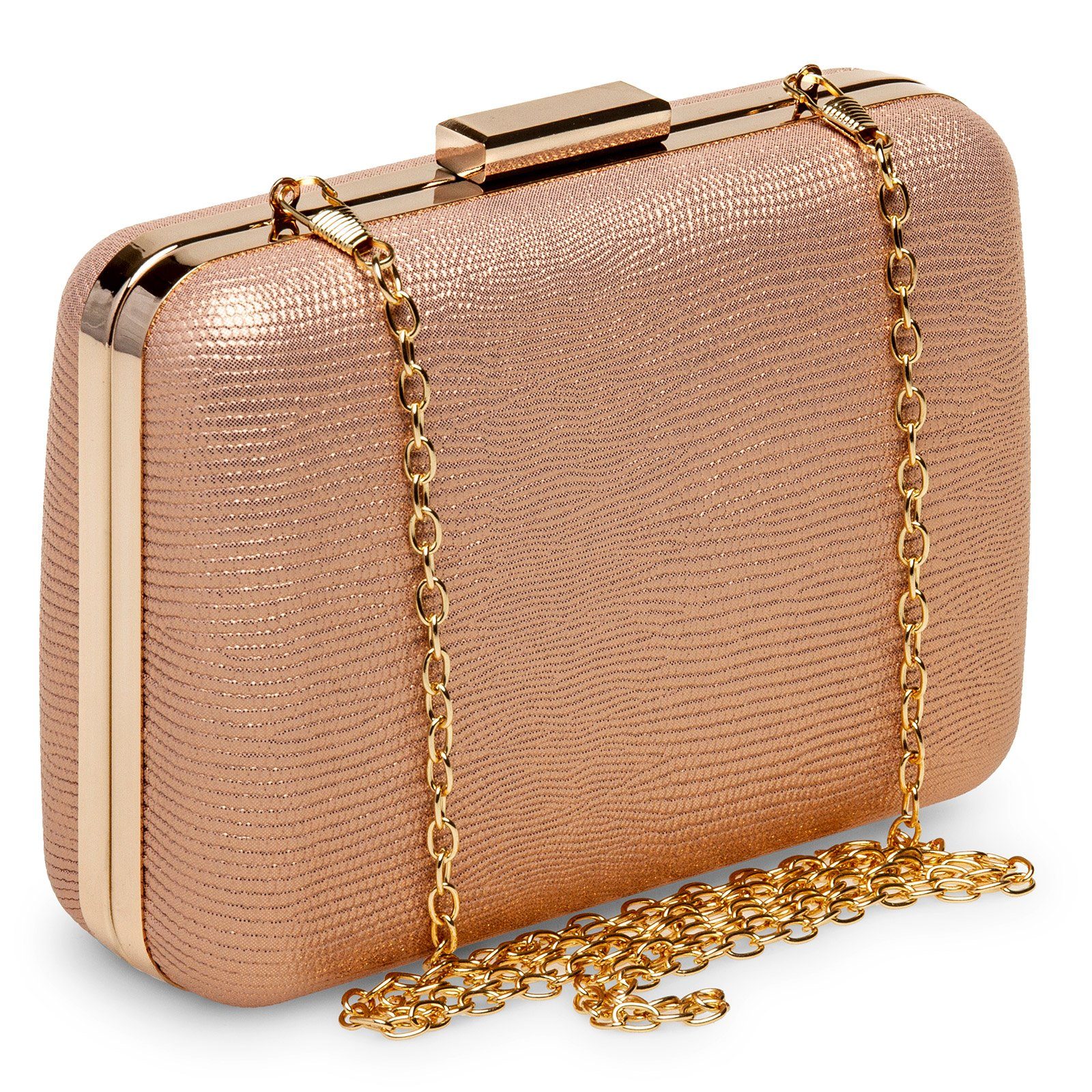Caspar Clutch TA529 elegante Damen Snake günstig online kaufen